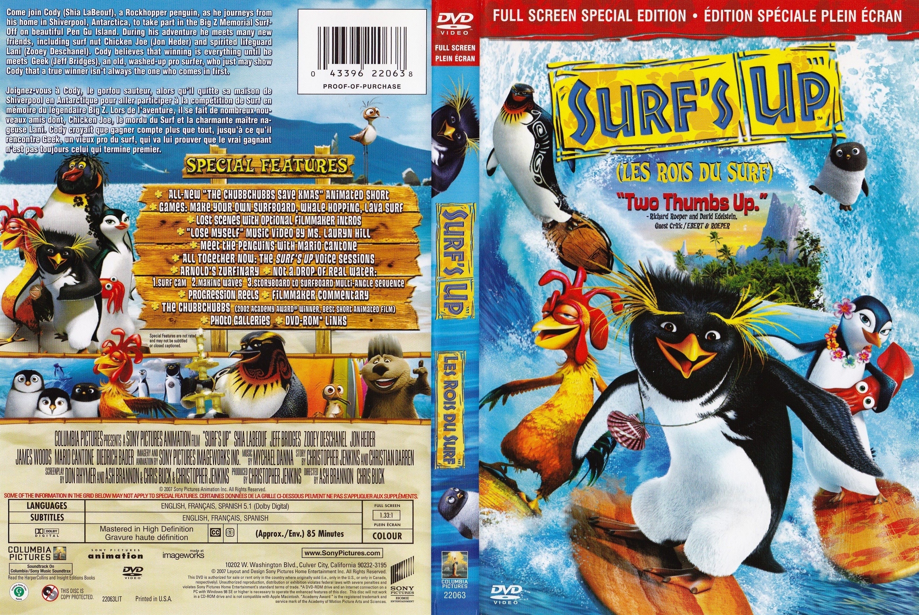 Jaquette DVD Les rois du surf - Surf