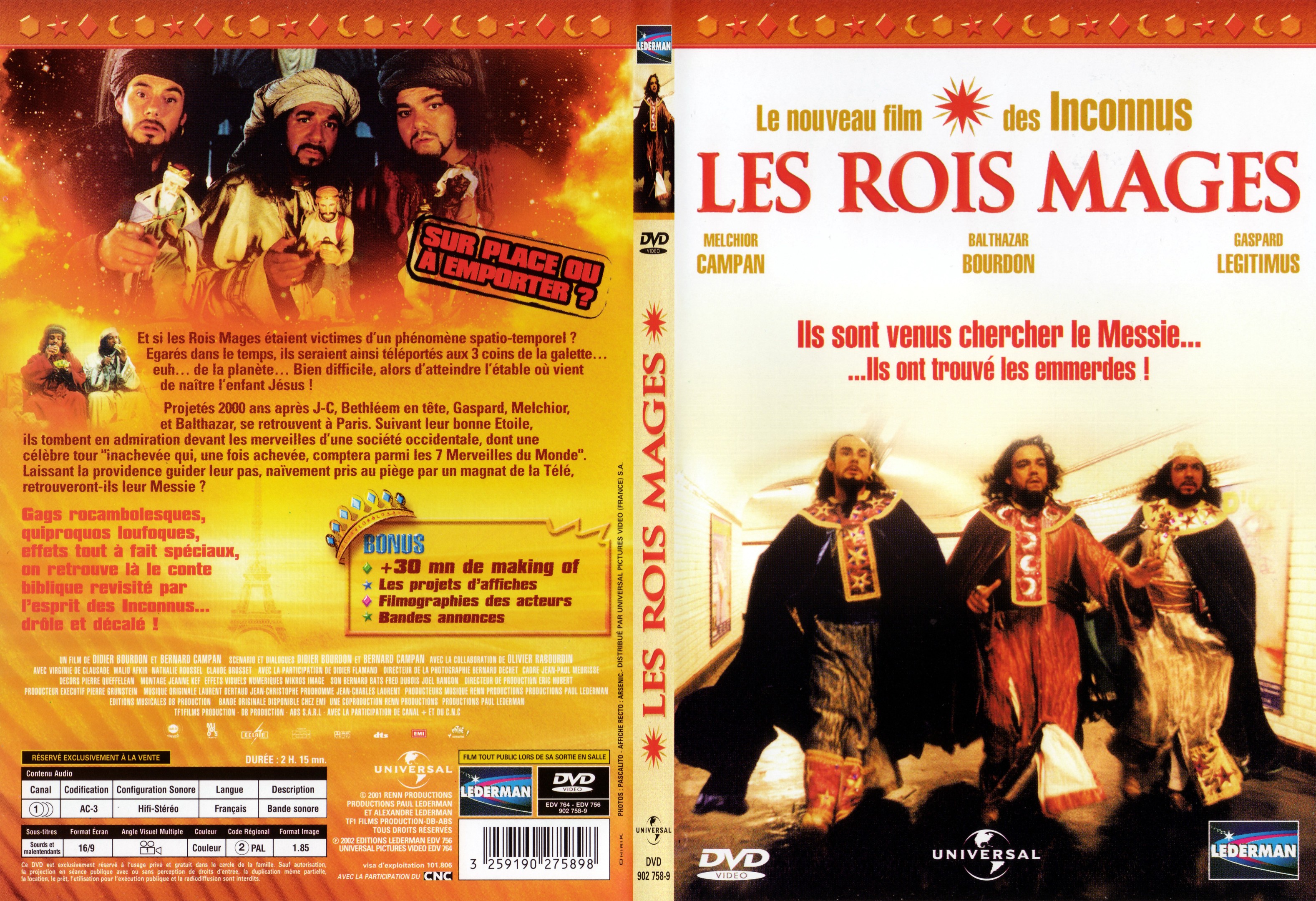Jaquette DVD Les rois mages - SLIM