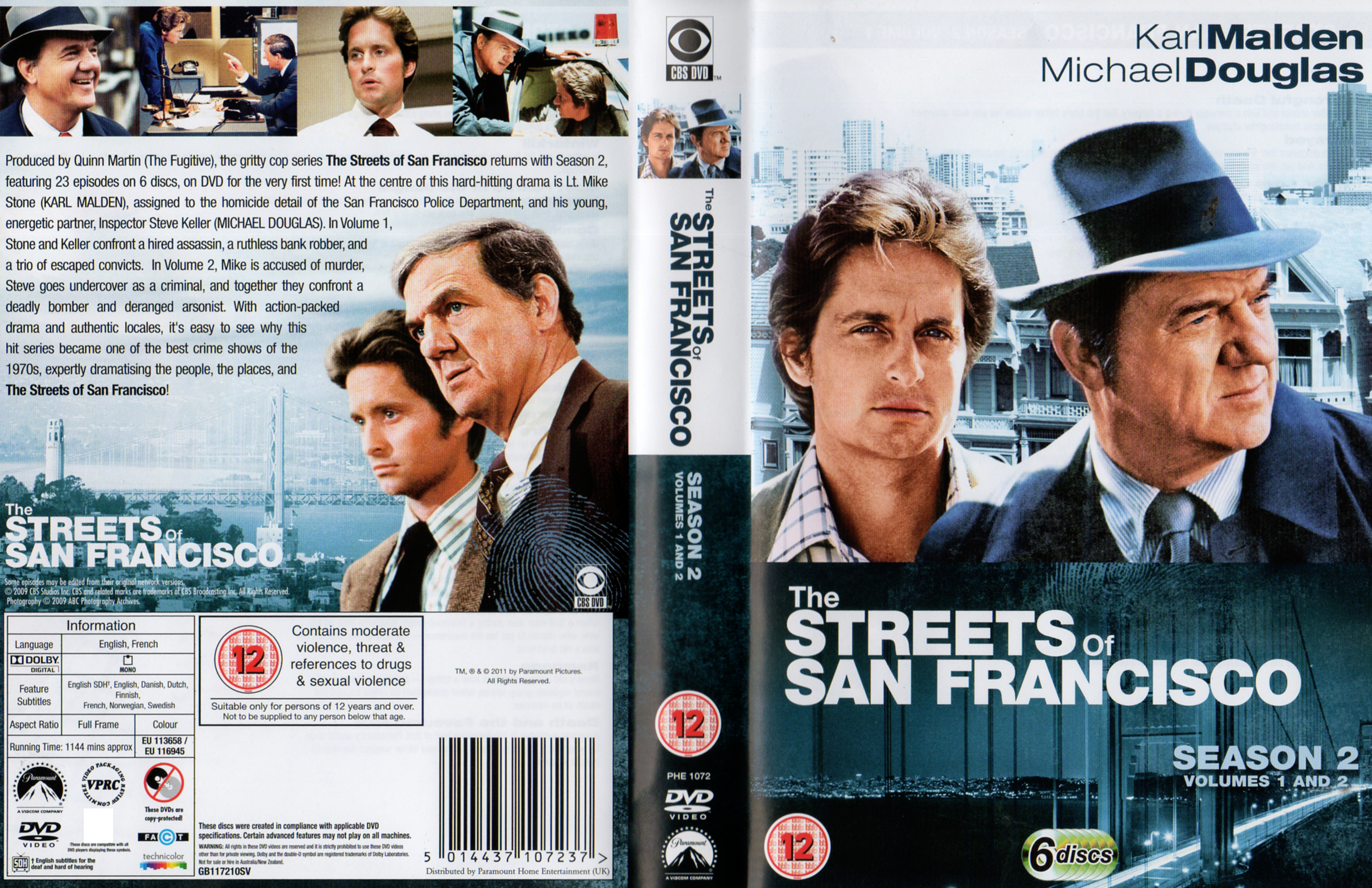 Jaquette DVD Les rues de San Francisco Saison 2 Zone 1