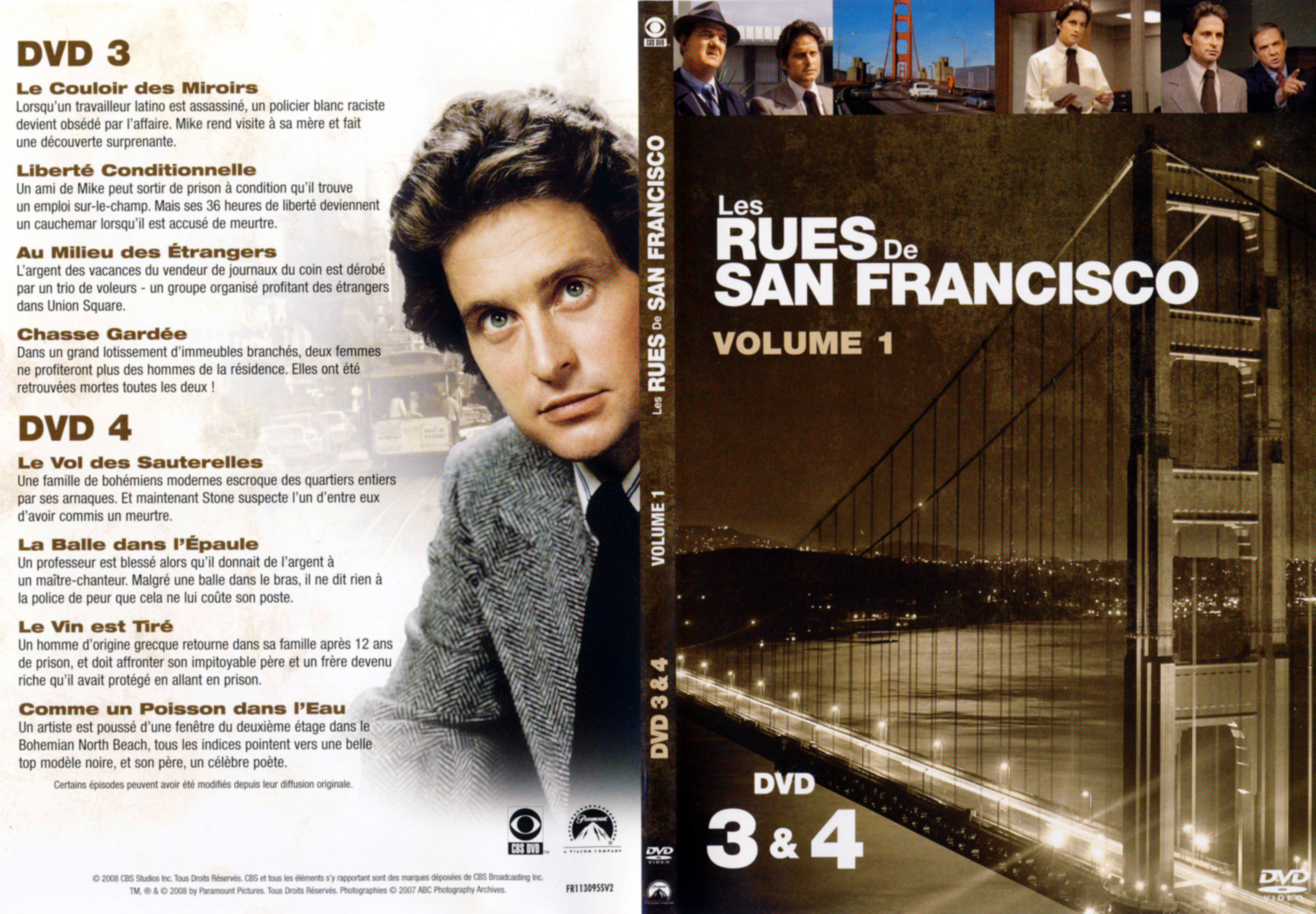 Jaquette DVD Les rues de San Francisco vol 01 DVD 2