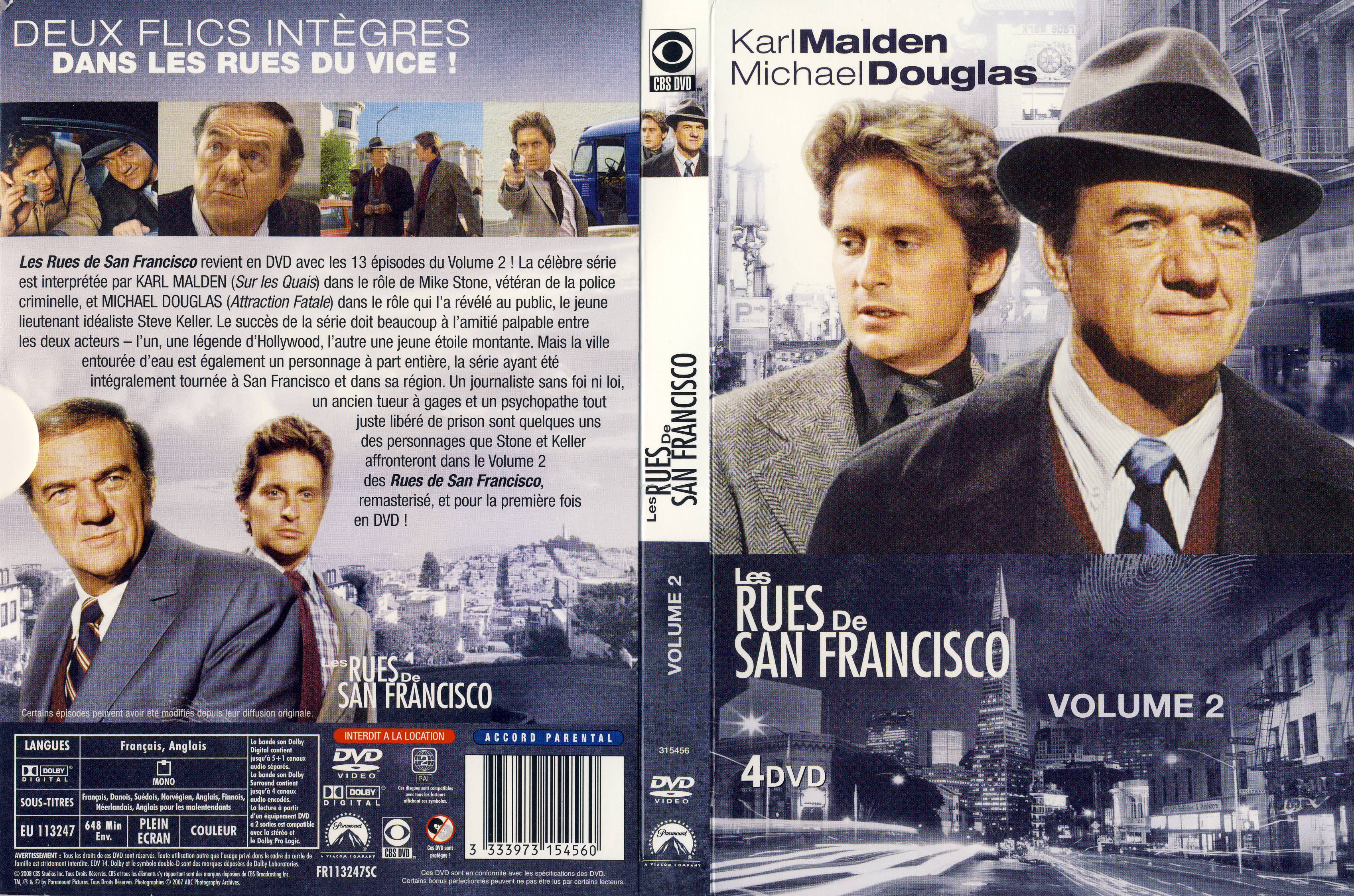 Jaquette DVD Les rues de San Francisco vol 02 COFFRET