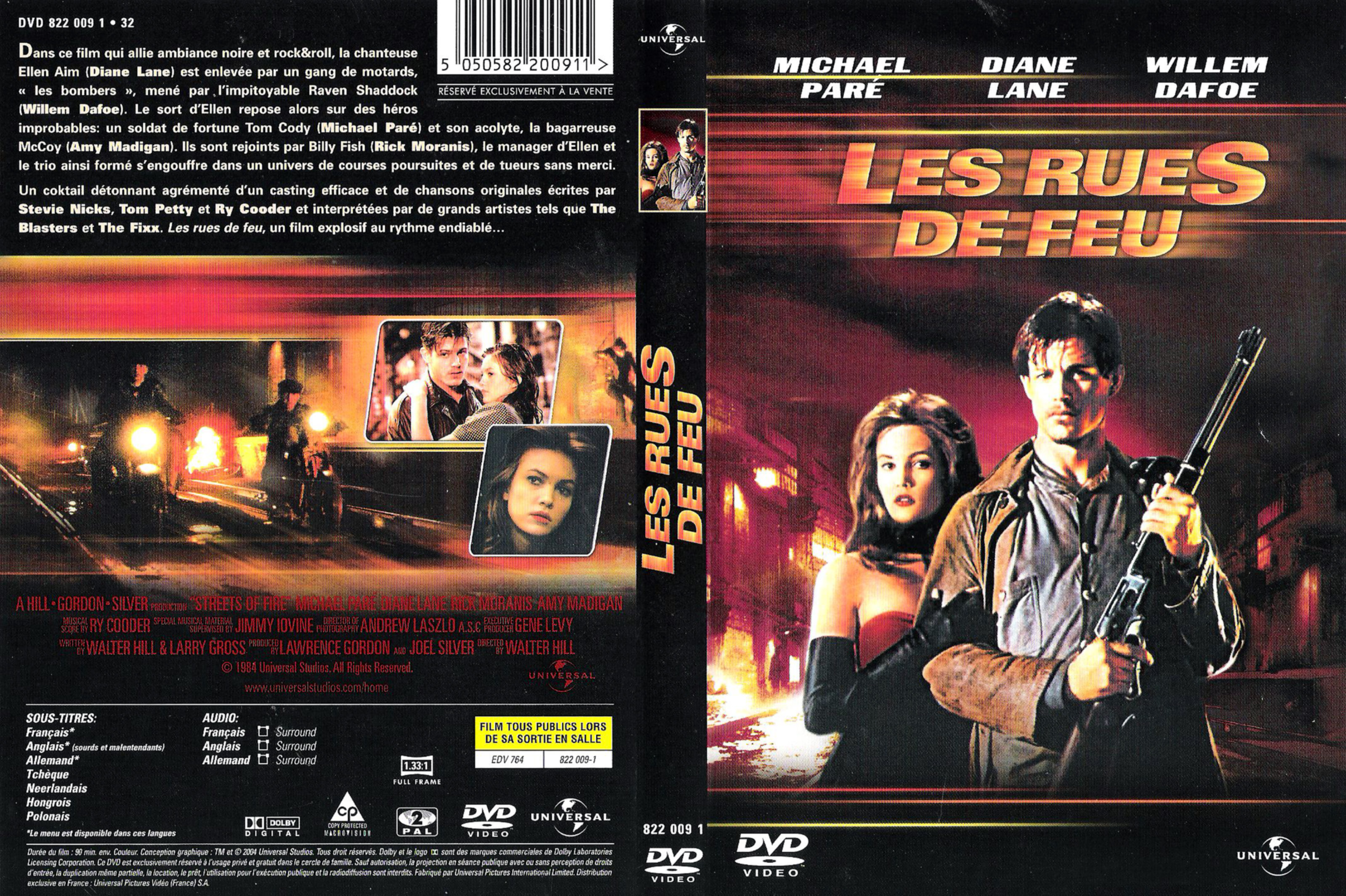 Jaquette DVD Les rues de feu