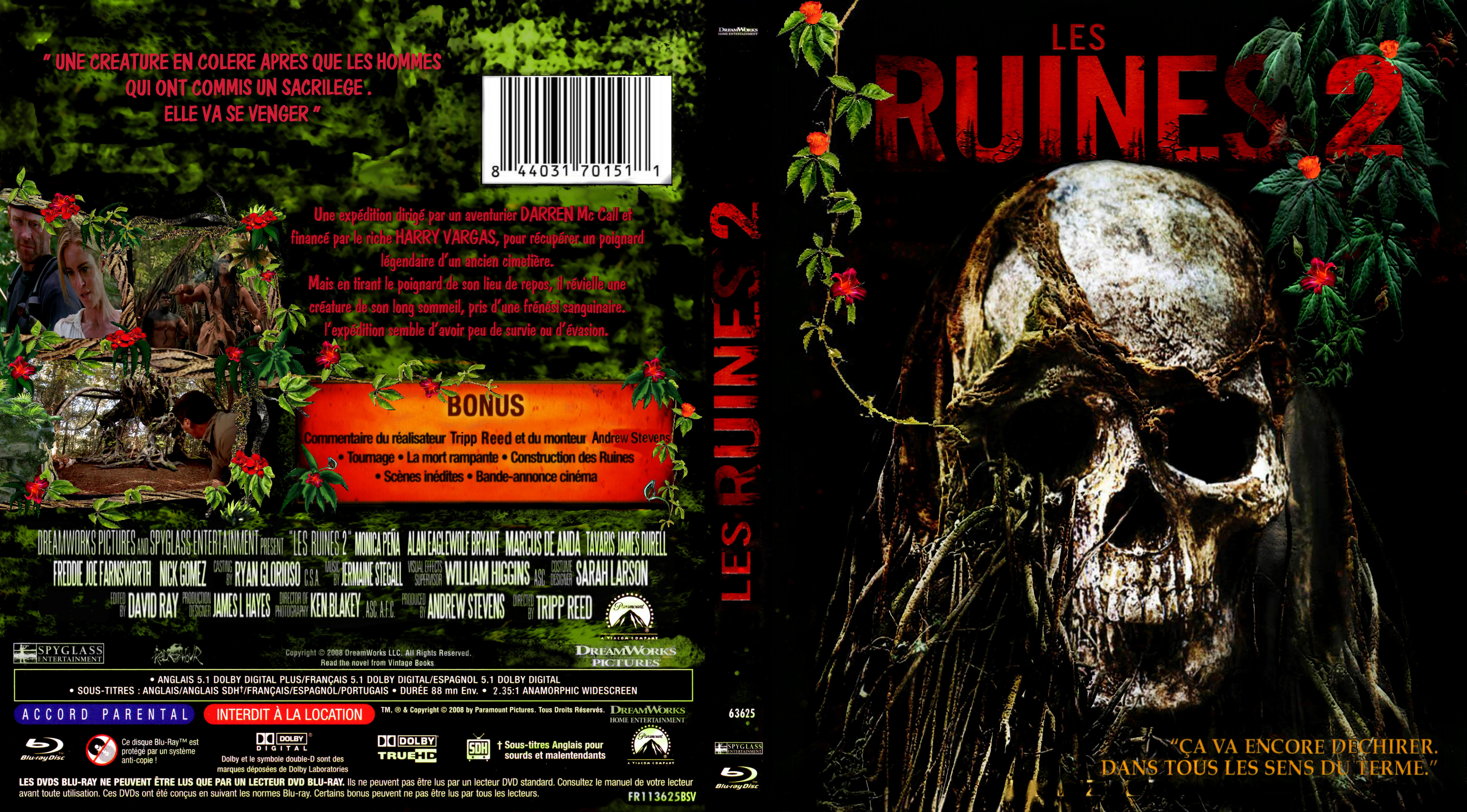 Jaquette DVD Les ruines 2 custom (BLU-RAY)