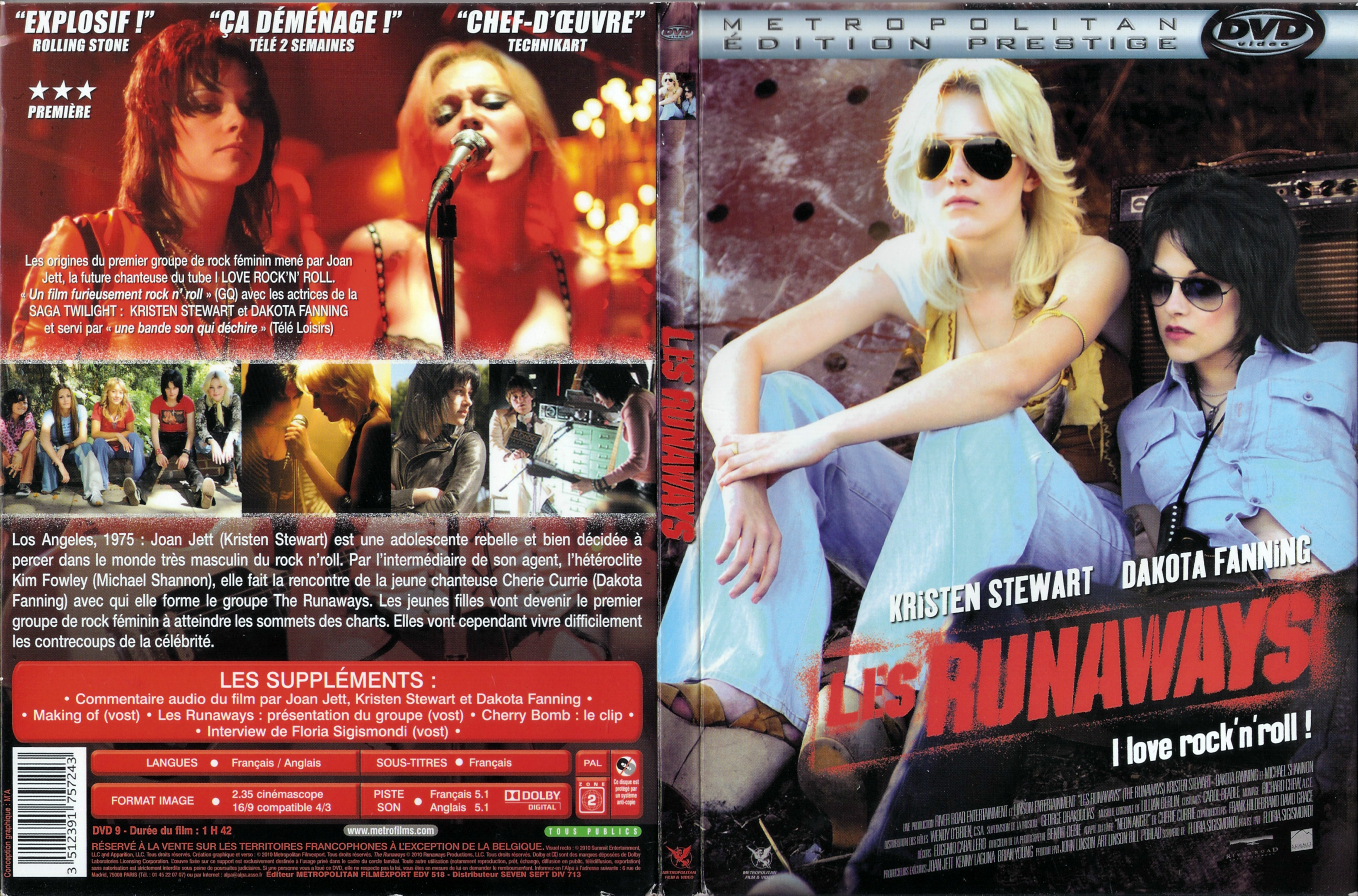 Jaquette DVD Les runaways
