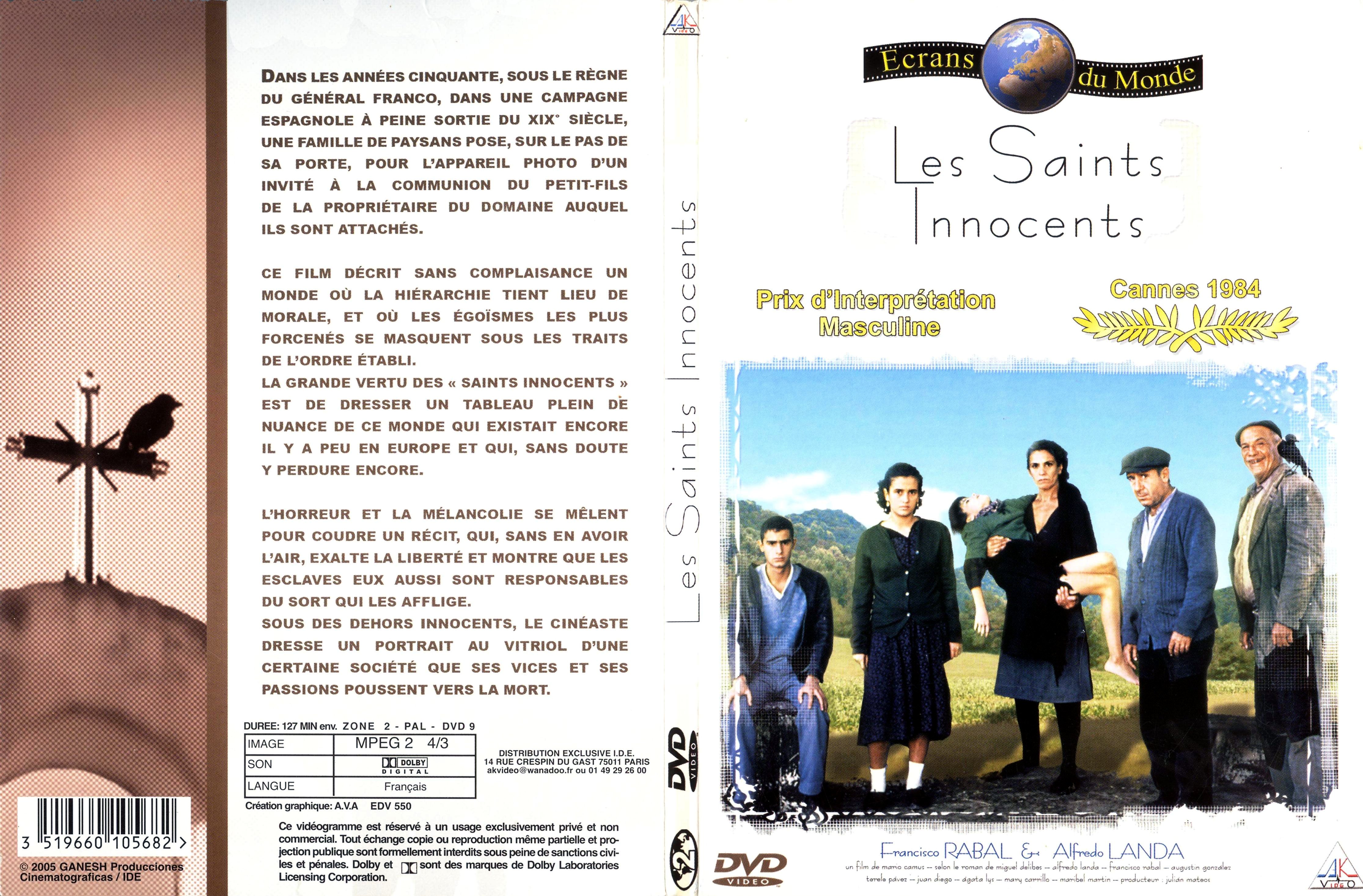 Jaquette DVD Les saints innocents