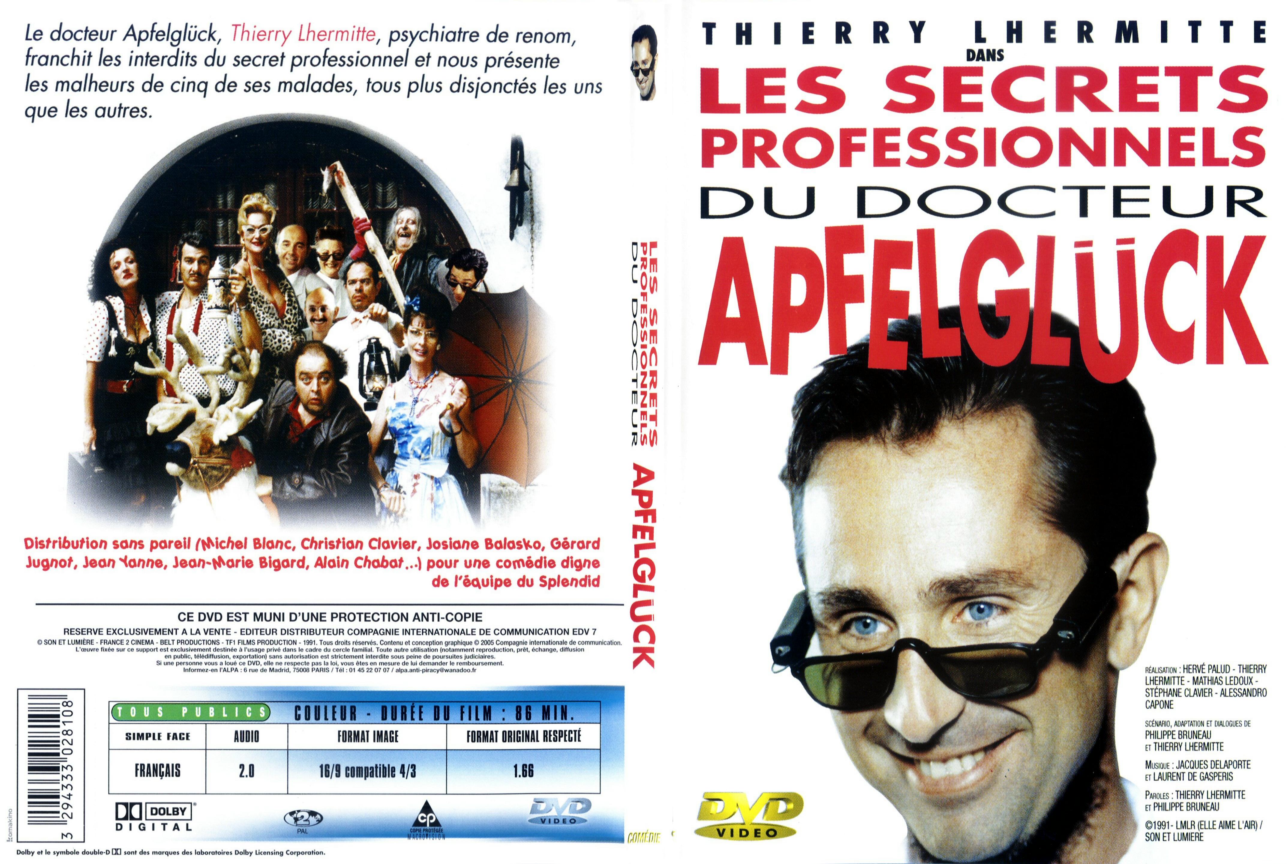 Jaquette DVD Les secrets professionnels du docteur Apfelgluck - SLIM