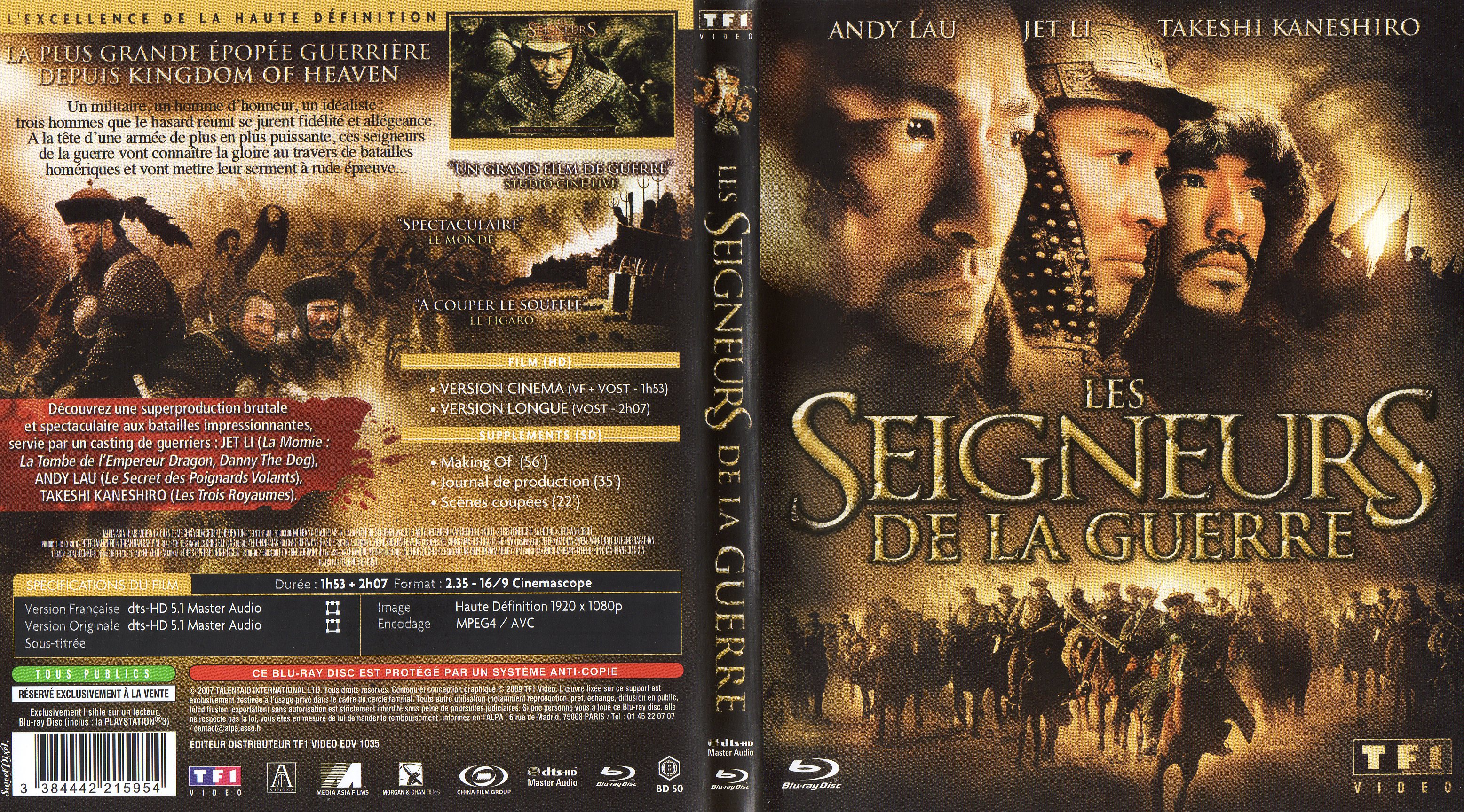 Jaquette DVD Les seigneurs de la guerre (BLU-RAY)