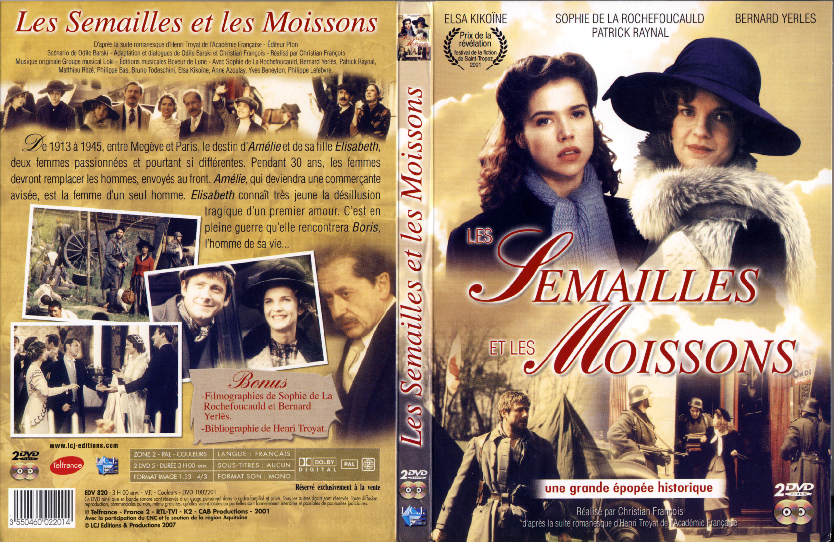 Jaquette DVD Les semailles et les moissons