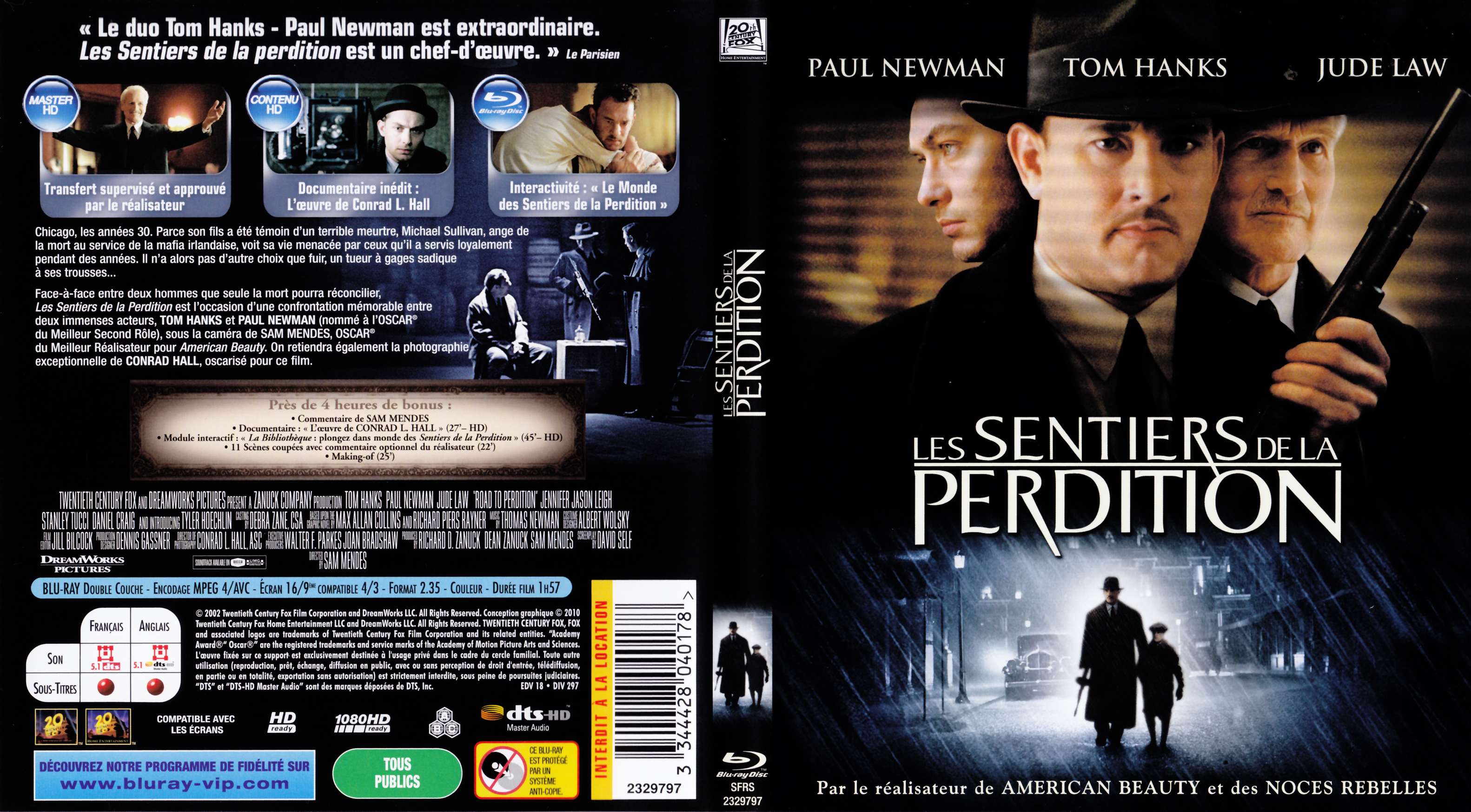 Jaquette DVD Les sentiers de la perdition (BLU-RAY)