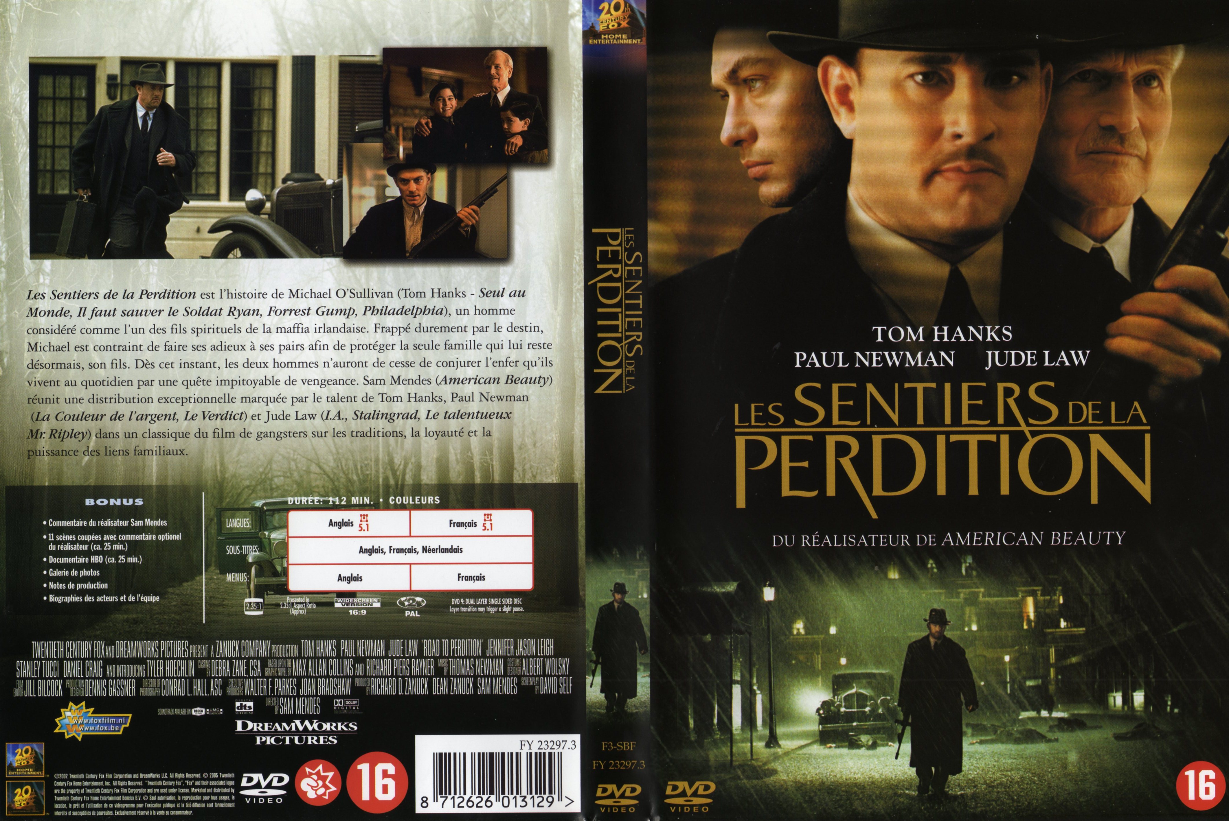 Jaquette DVD Les sentiers de la perdition v2