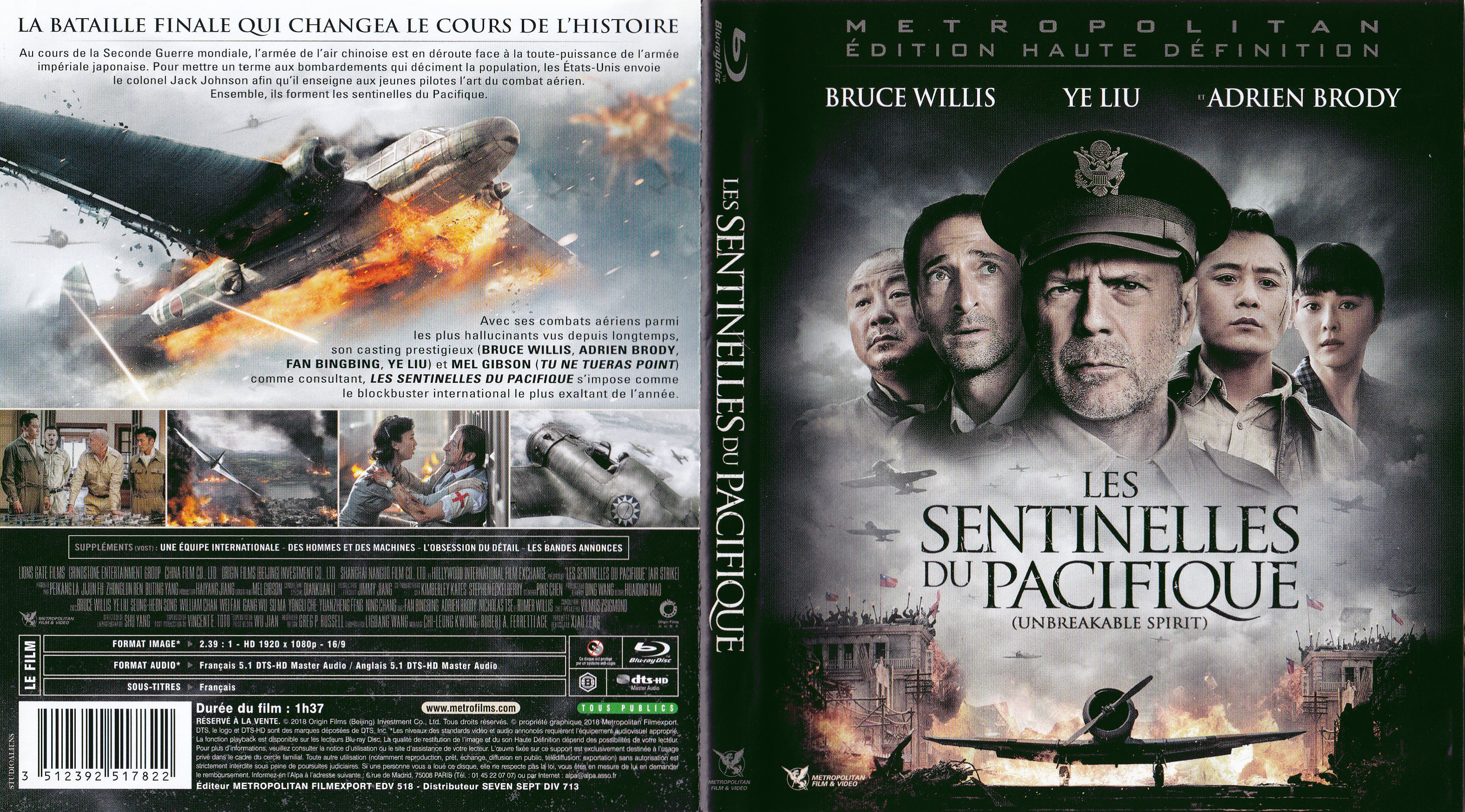 Jaquette DVD Les sentinelles du pacifique (BLU-RAY)