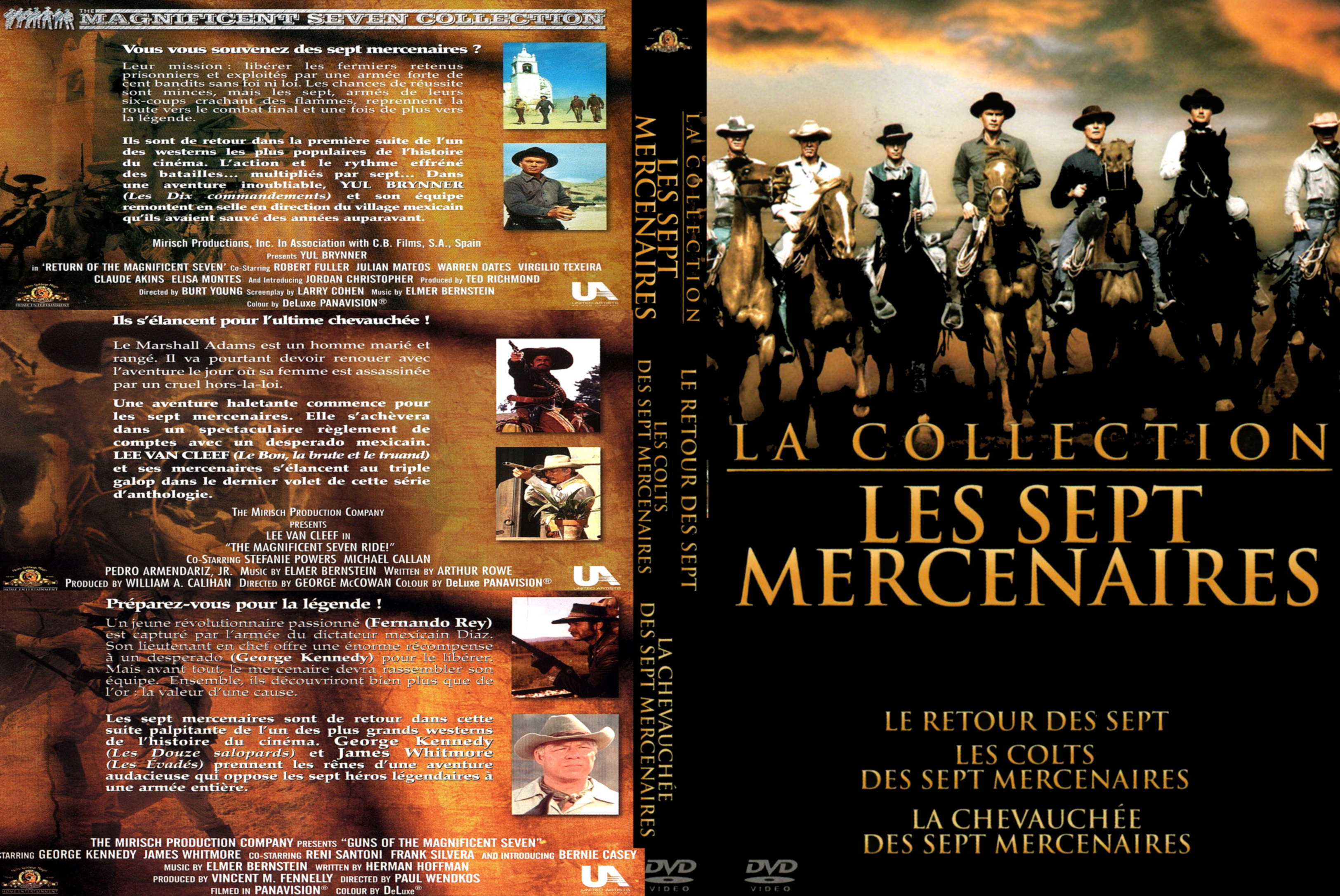 Jaquette DVD Les sept mercenaires COFFRET