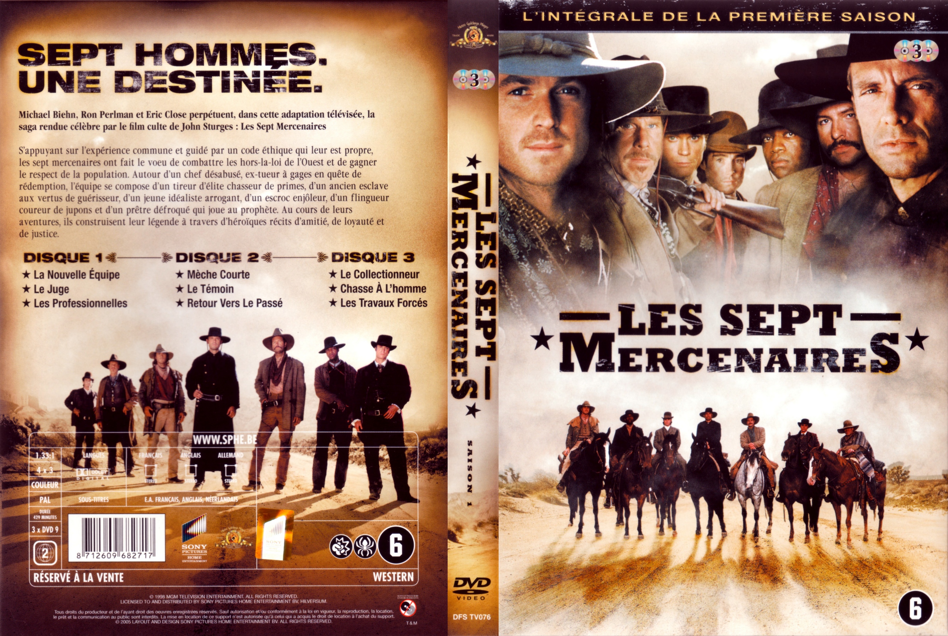 Jaquette DVD Les sept mercenaires Saison 1 COFFRET
