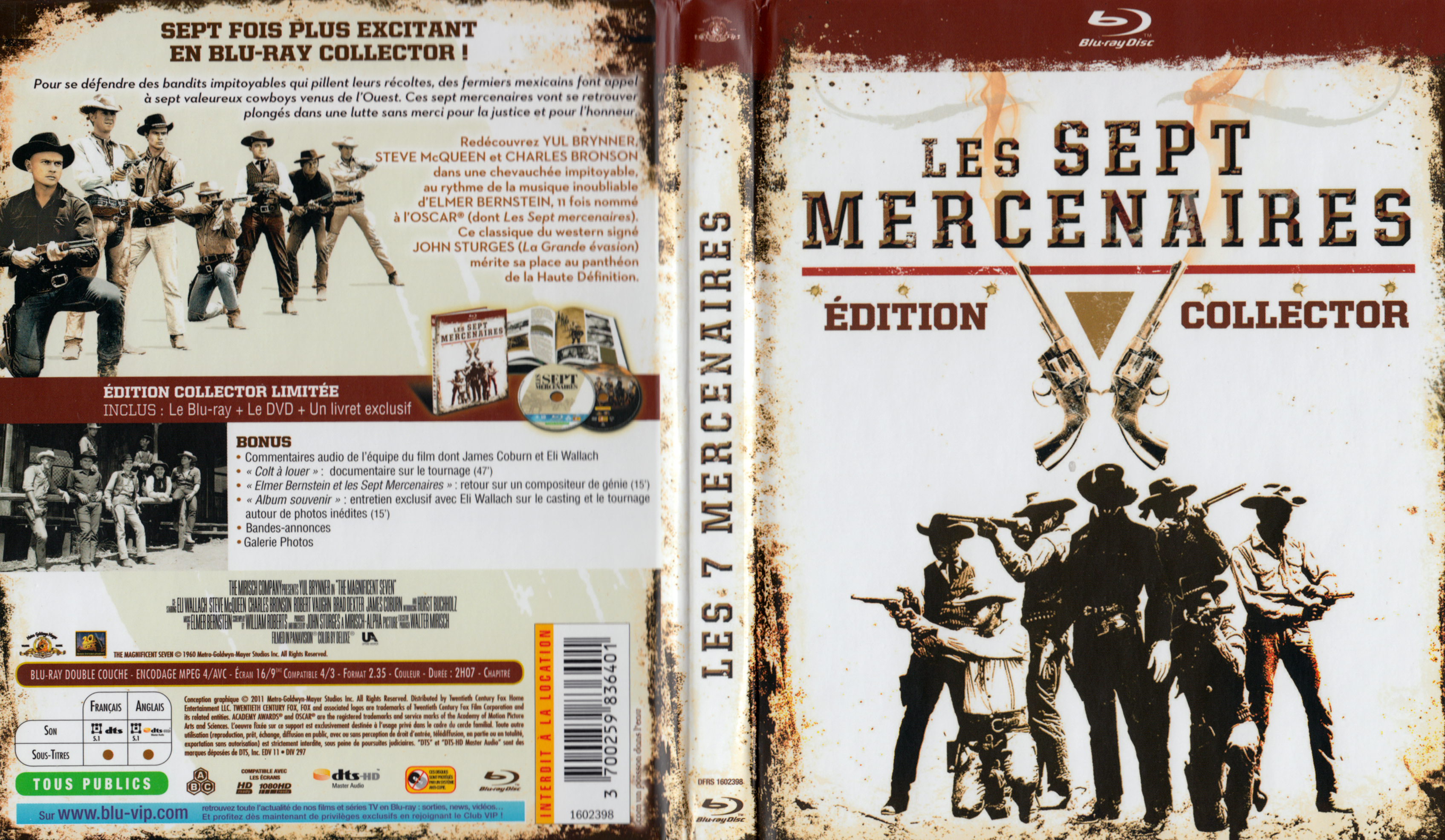 Jaquette DVD Les sept mercenaires (BLU-RAY) v2