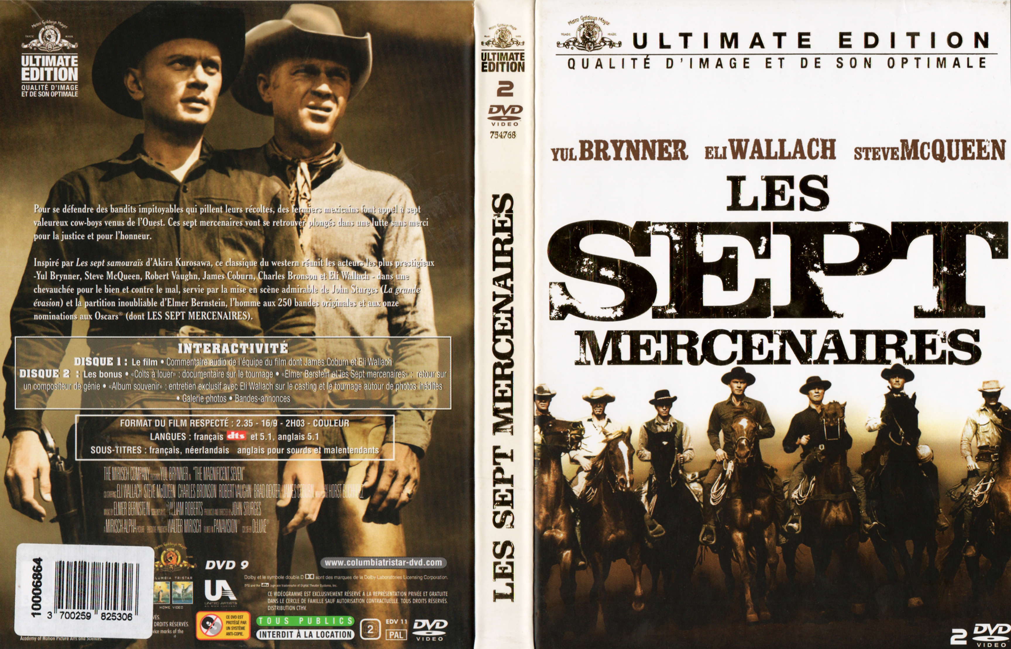 Jaquette DVD Les sept mercenaires v3