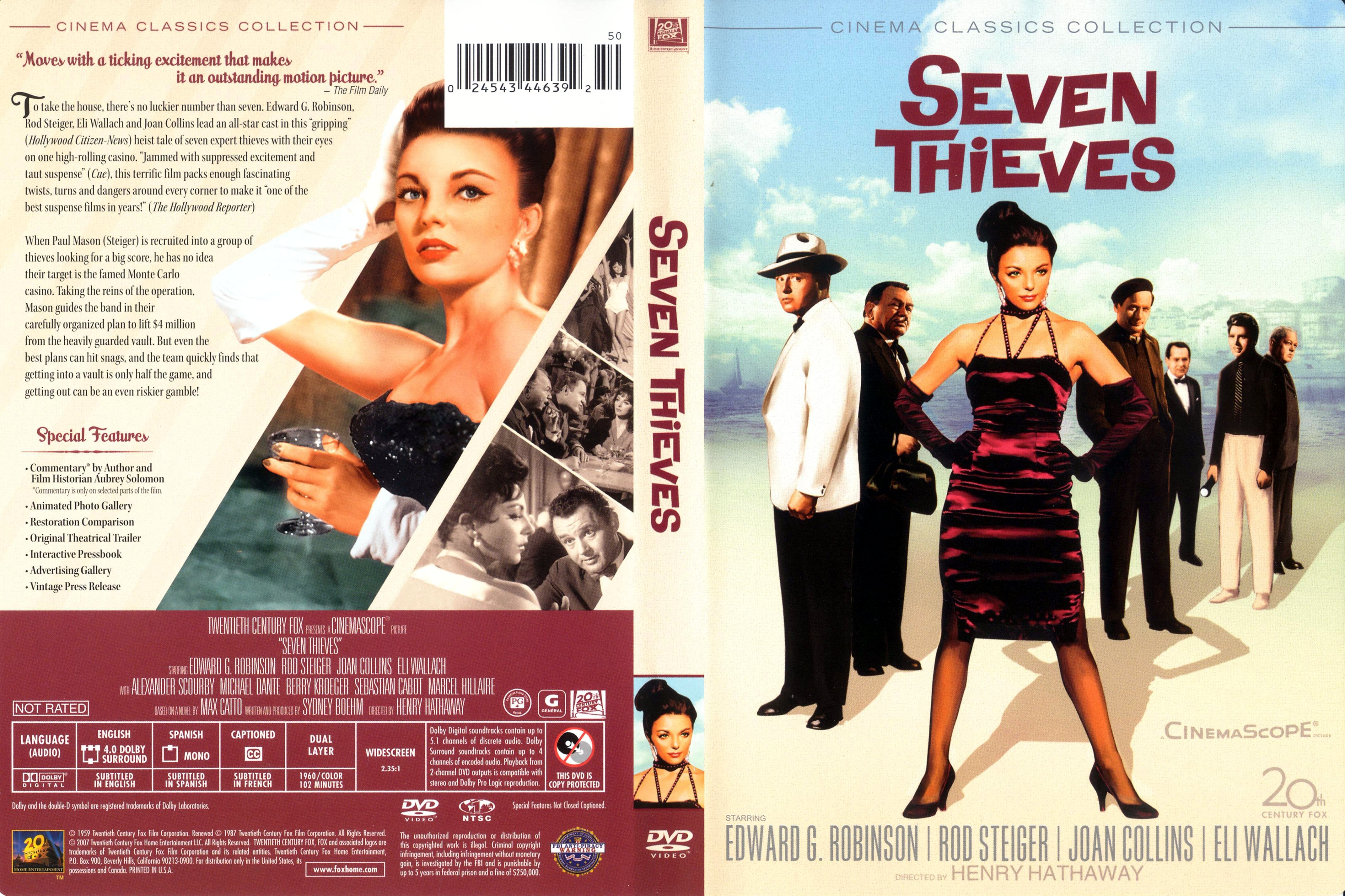 Jaquette DVD Les sept voleurs Zone 1
