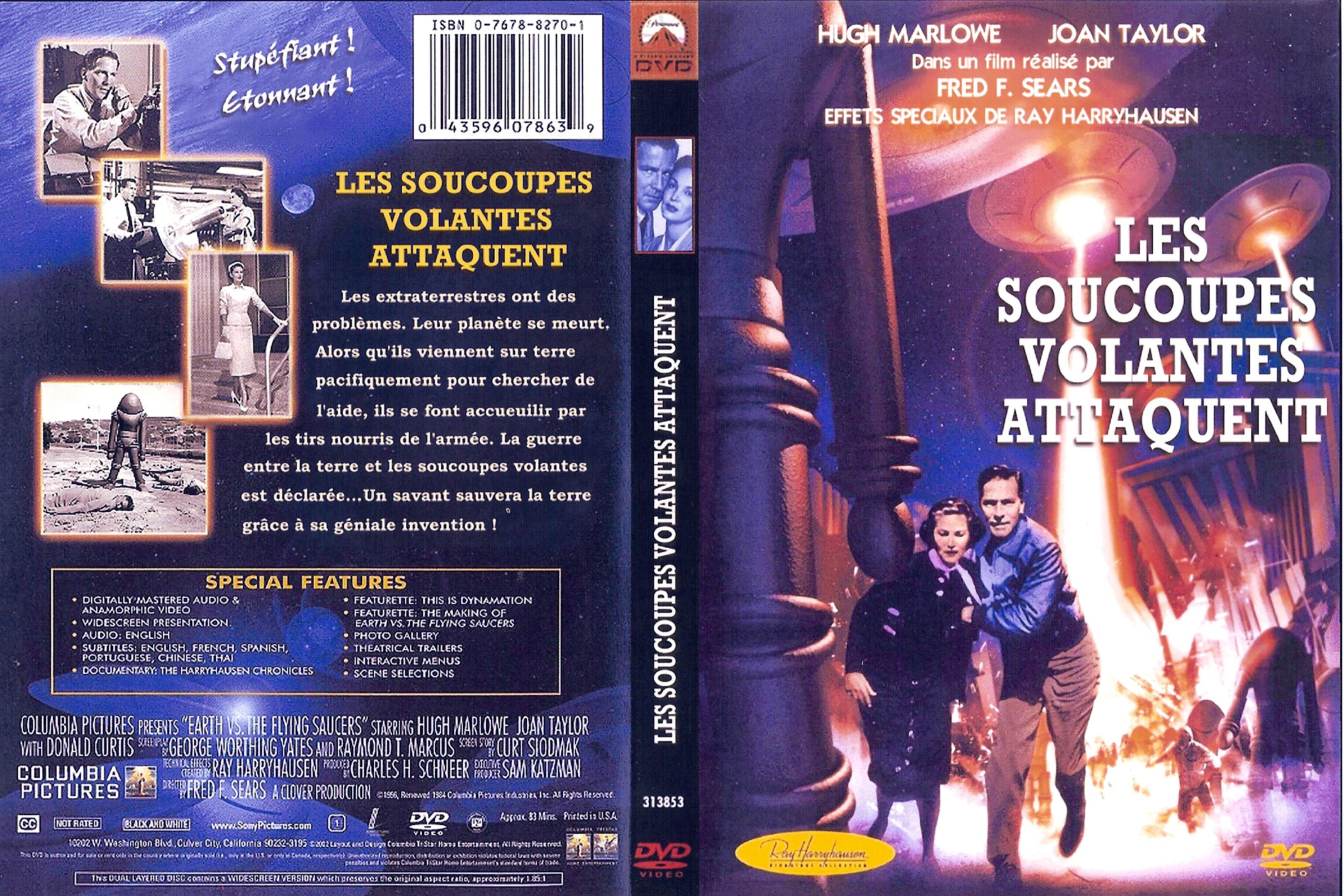 Jaquette DVD Les soucoupes volantes attaquent