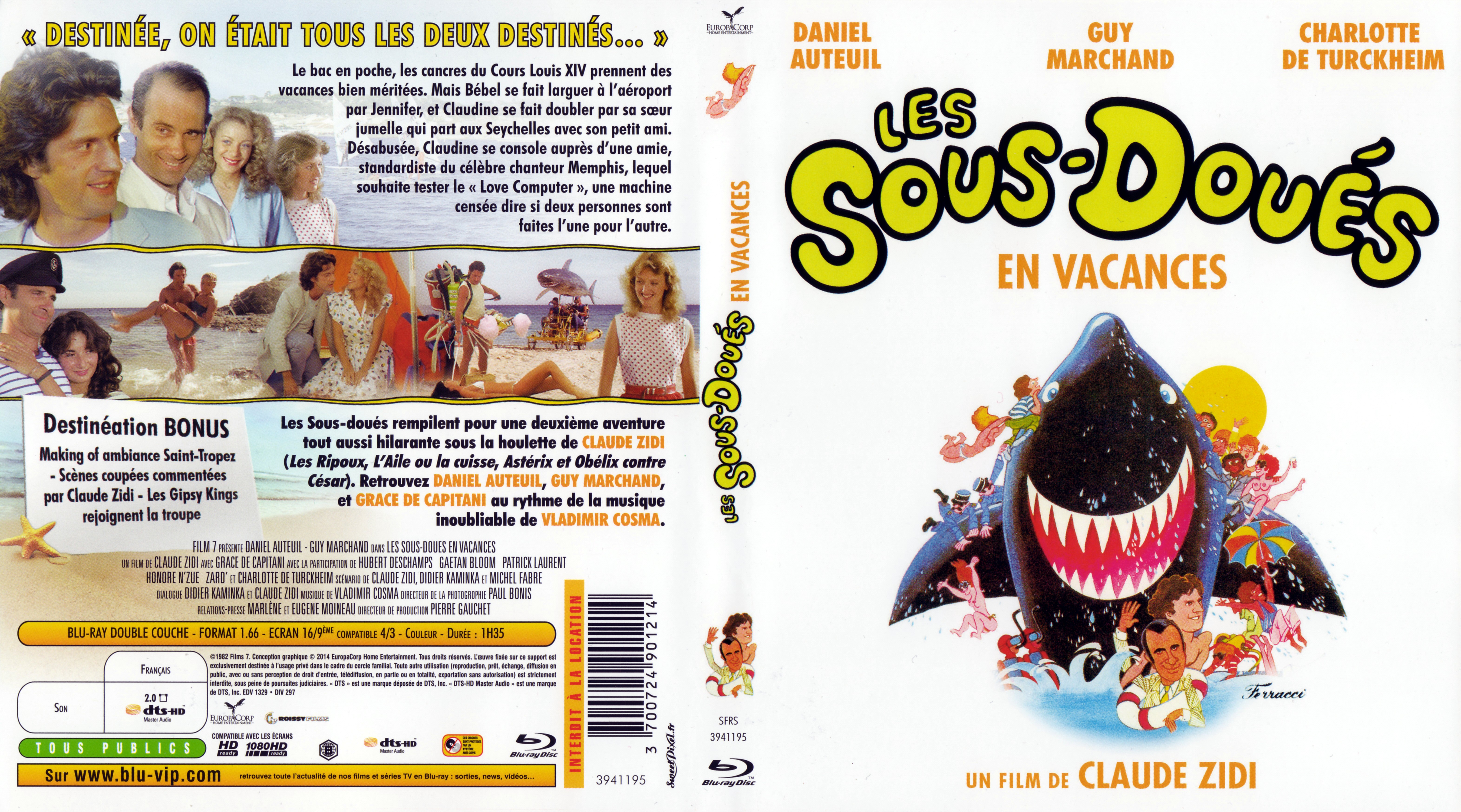 Jaquette DVD Les sous-dous en vacances (BLU-RAY)