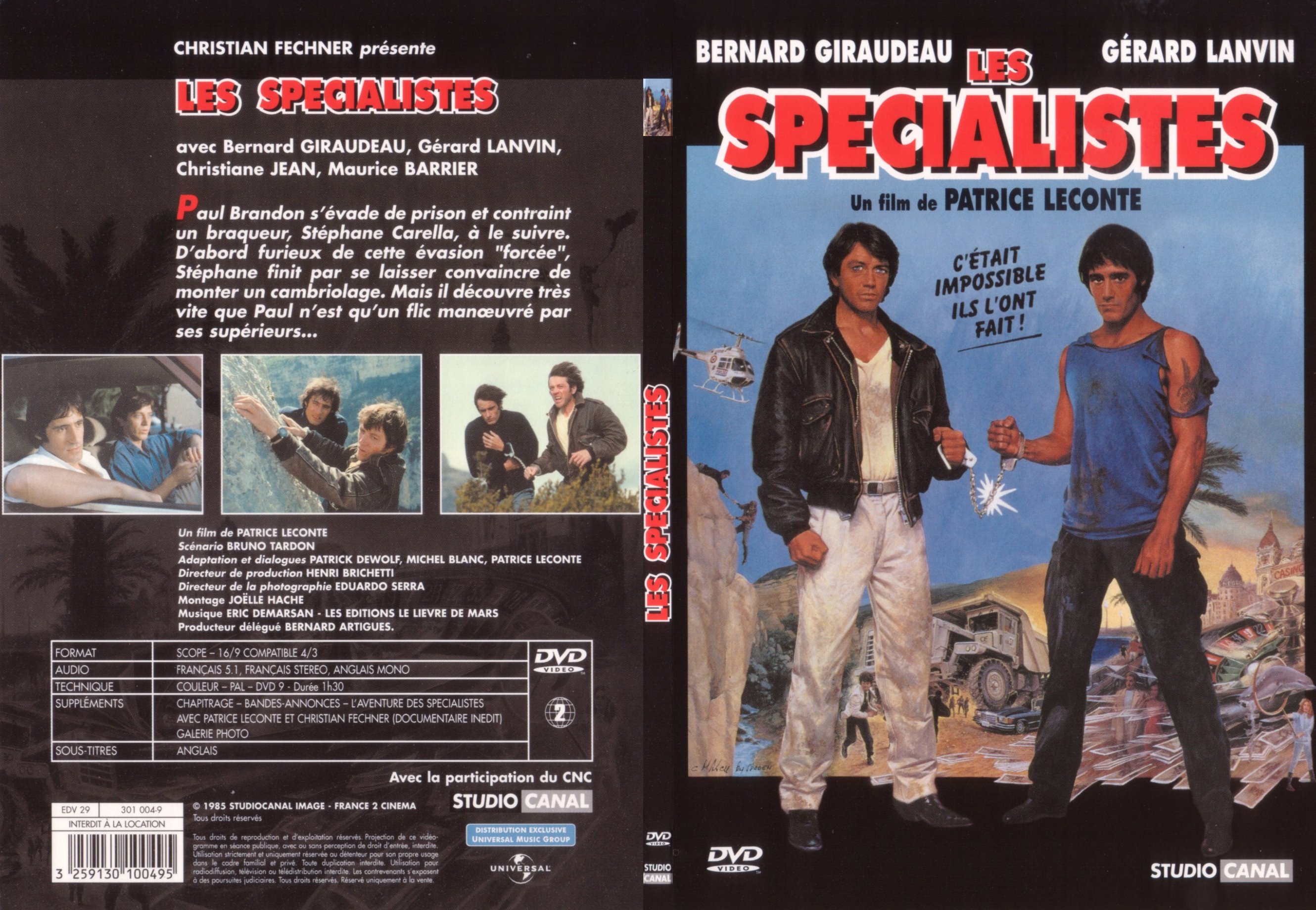 Jaquette DVD Les spcialistes - SLIM