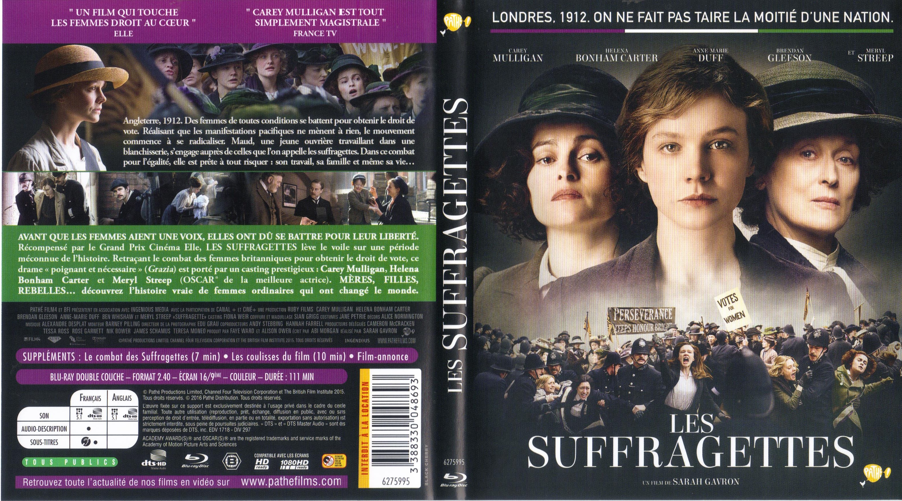 Jaquette DVD Les suffragettes (BLU-RAY)