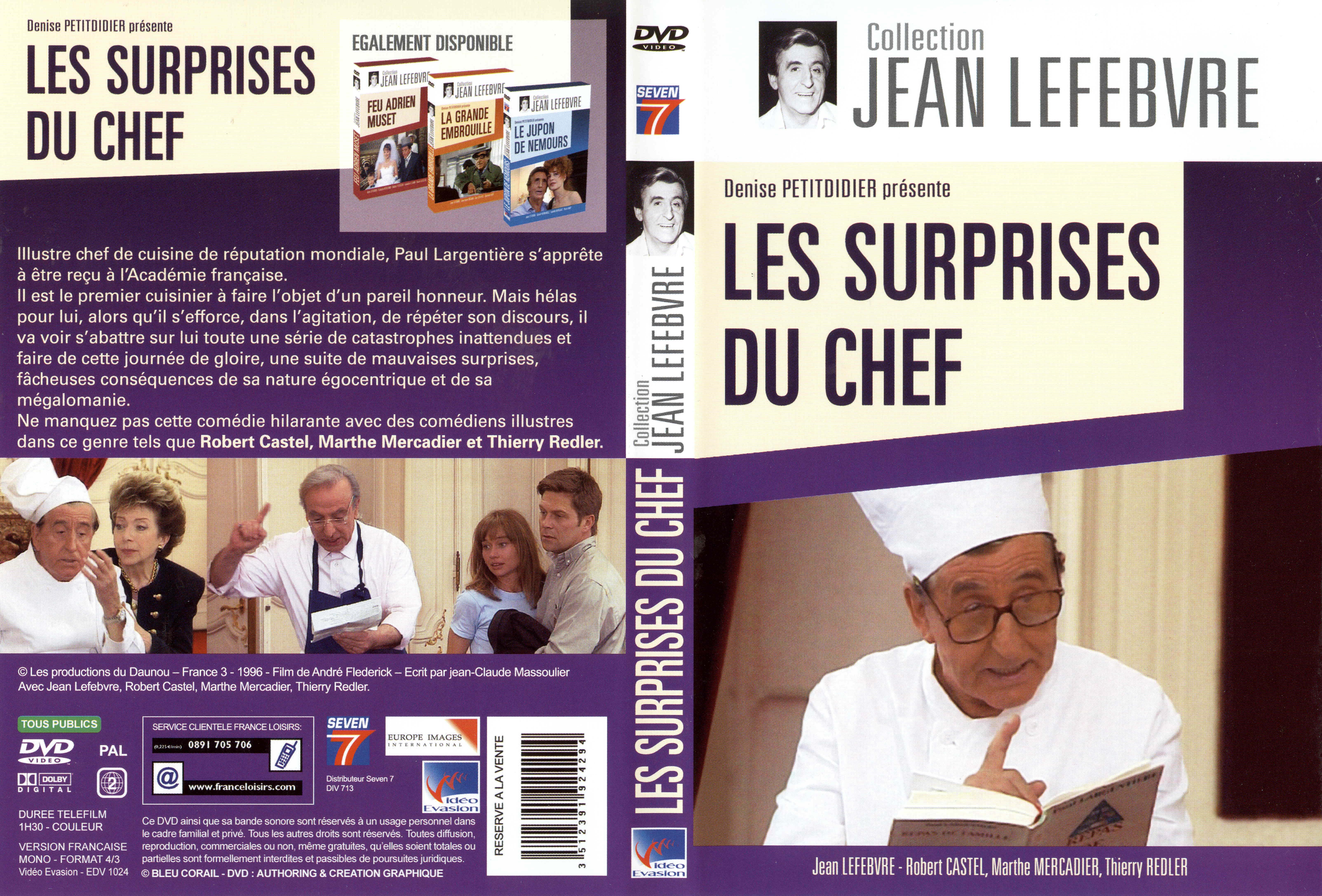 Jaquette DVD Les surprises du chef