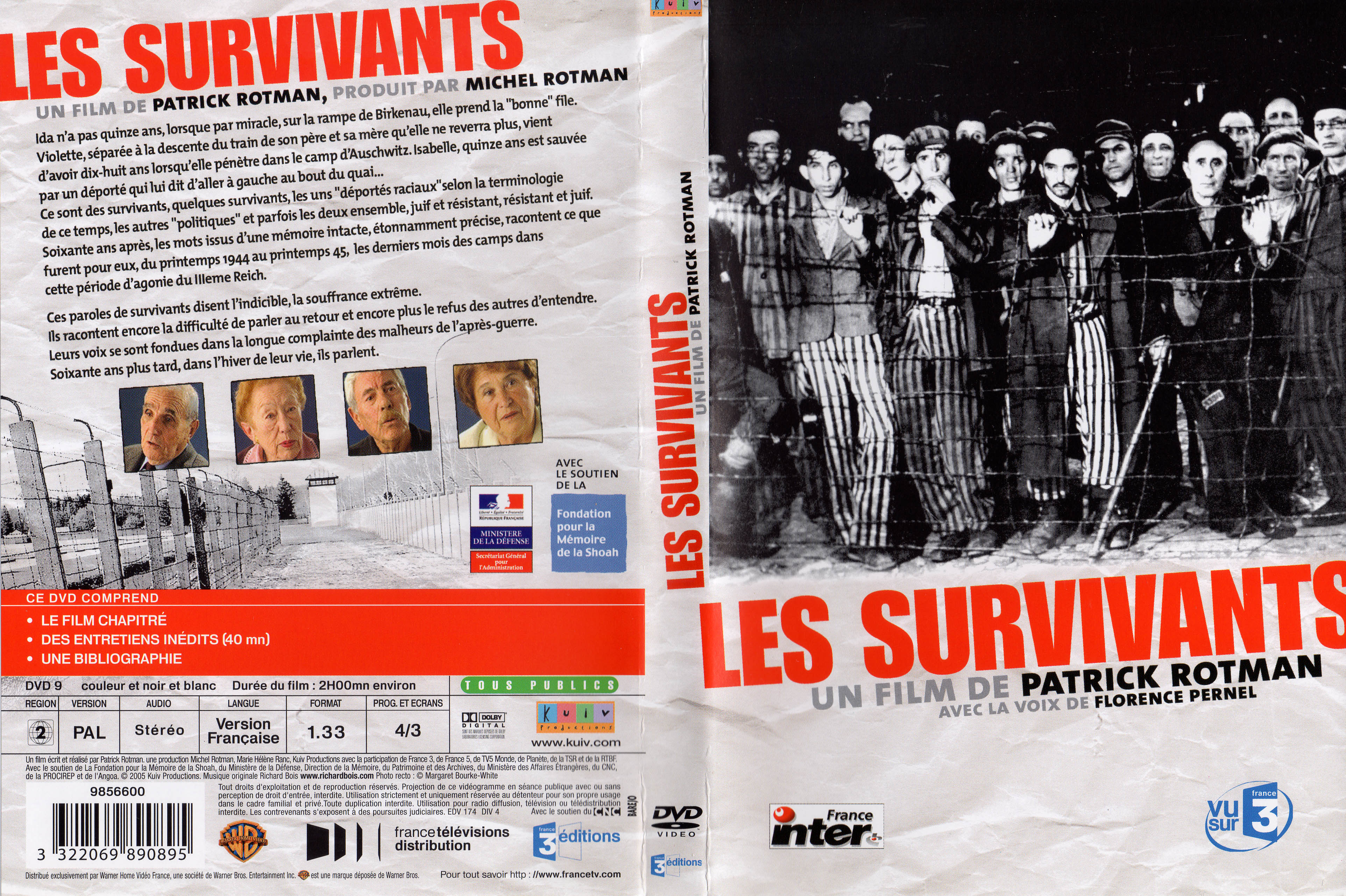 Jaquette DVD Les survivants (Doc)