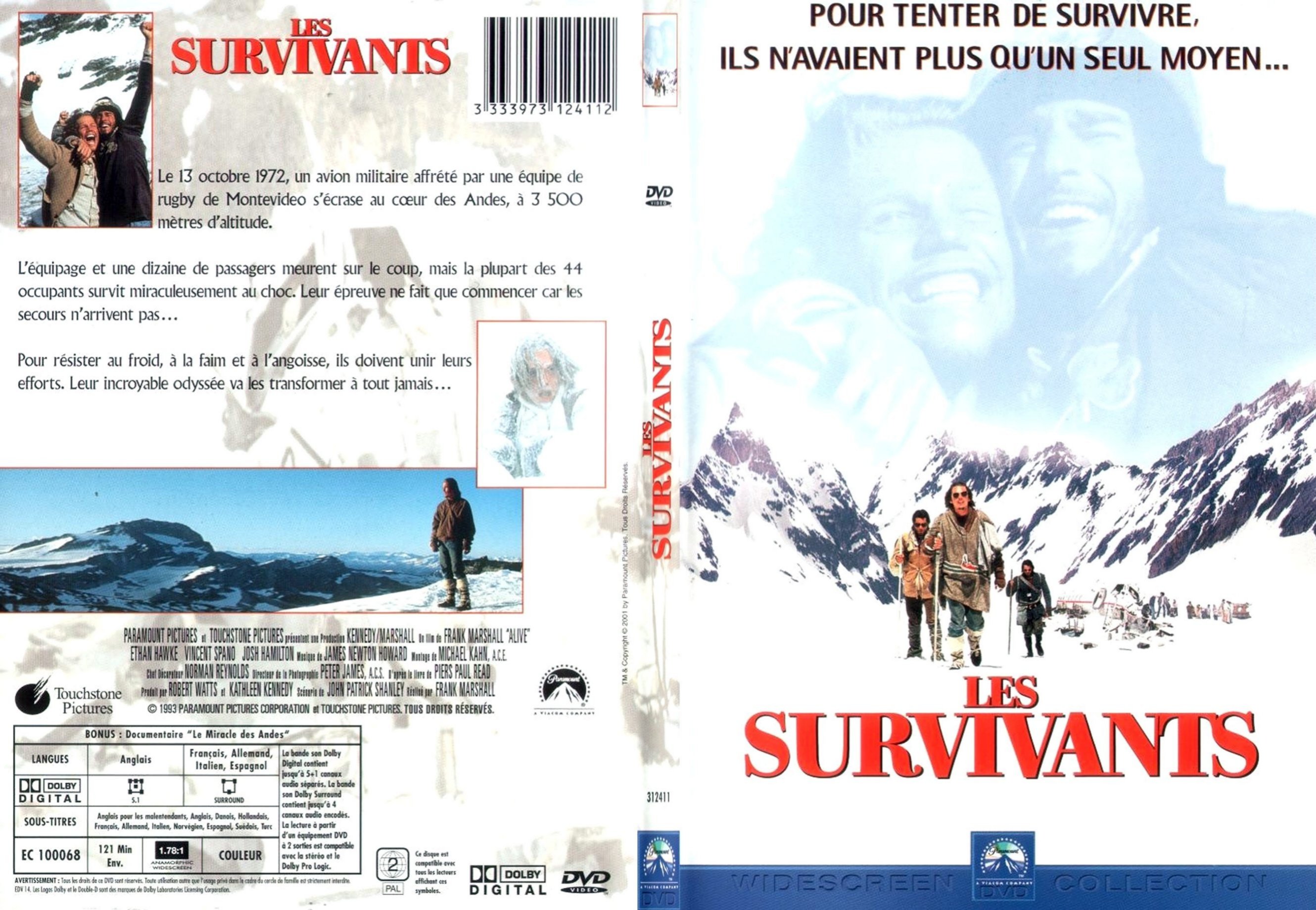 Jaquette DVD Les survivants - SLIM