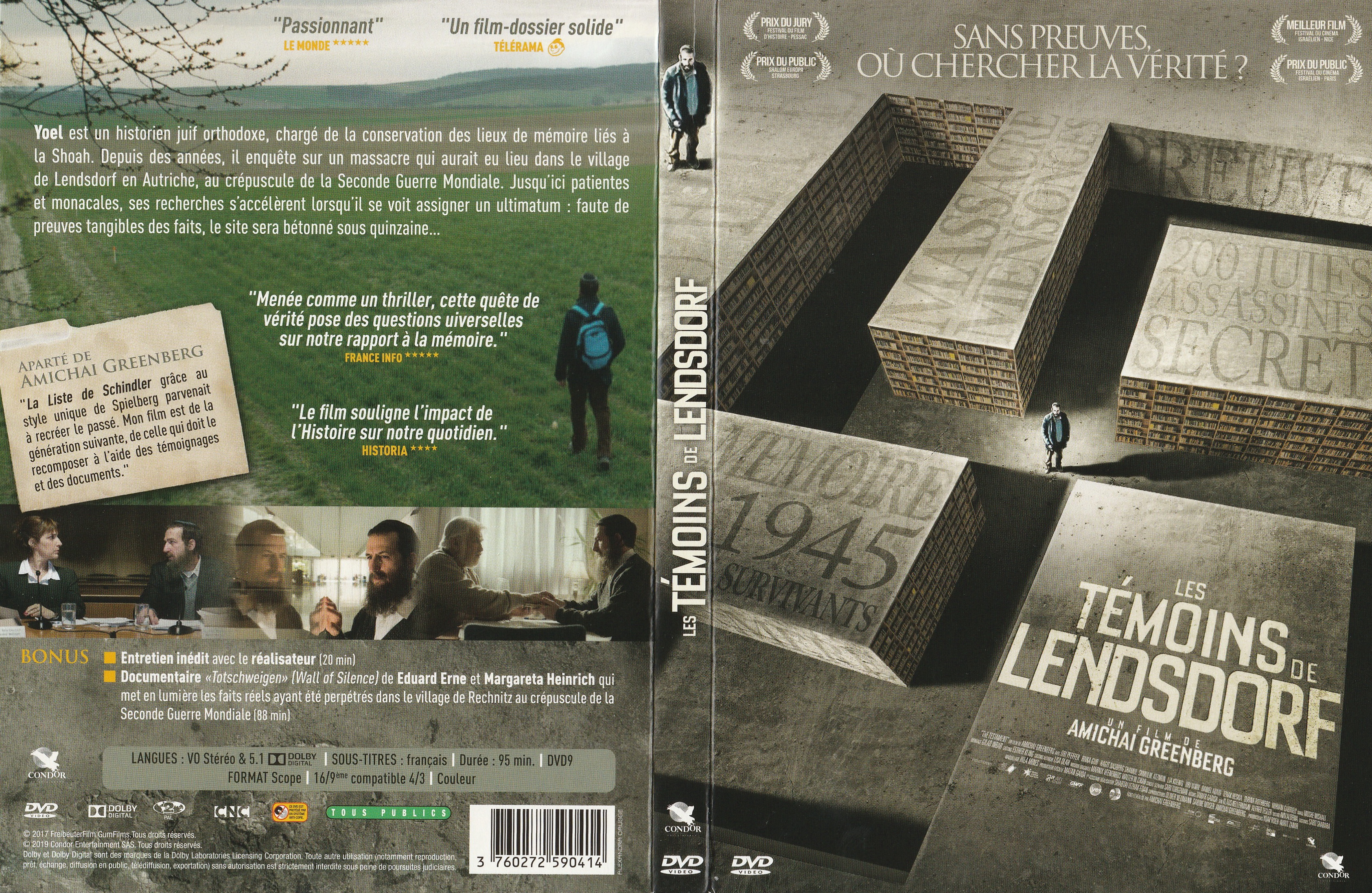 Jaquette DVD Les temoins de Lendsdorf