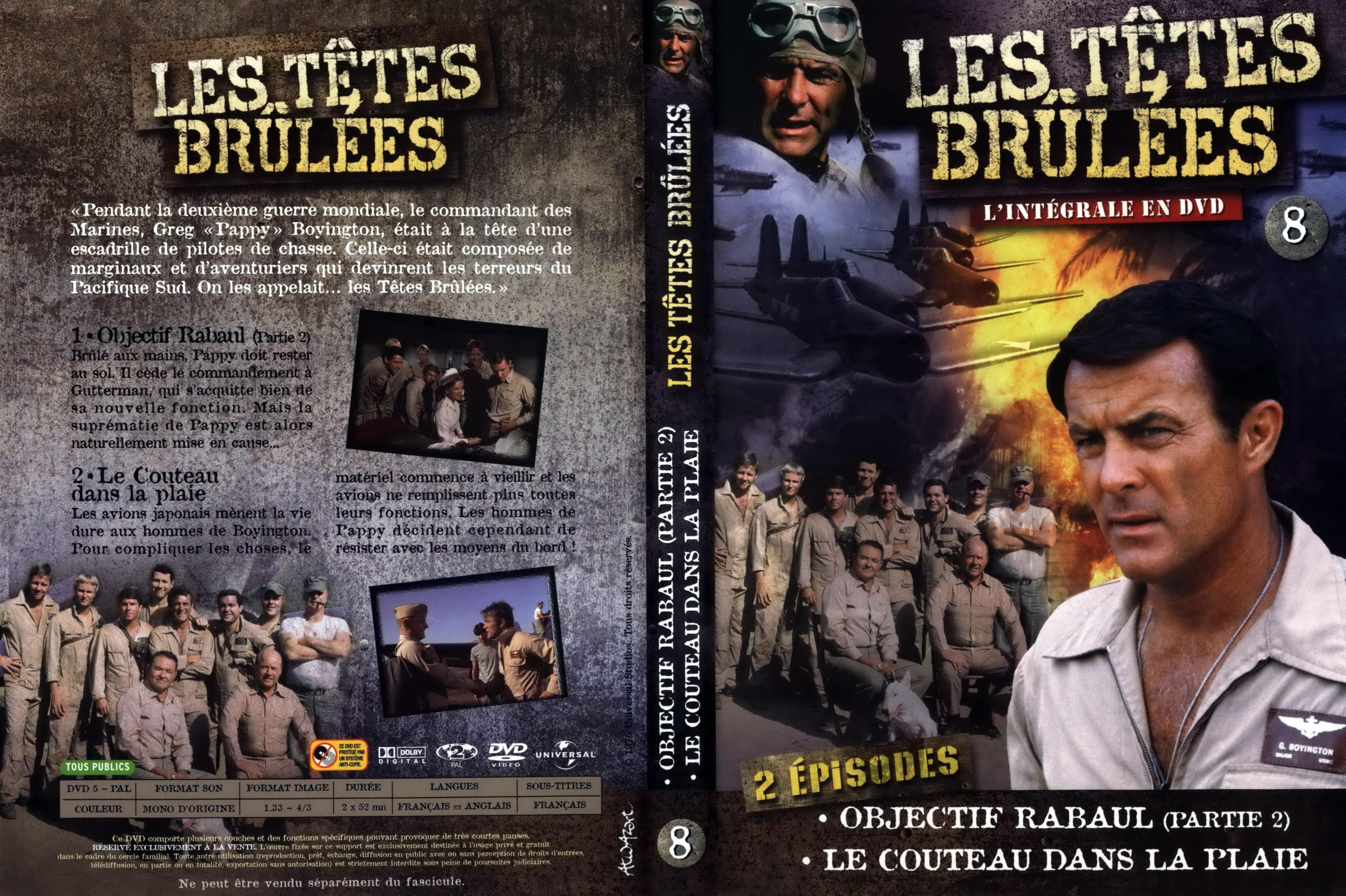 Jaquette DVD Les ttes brulees Intgrale vol 08