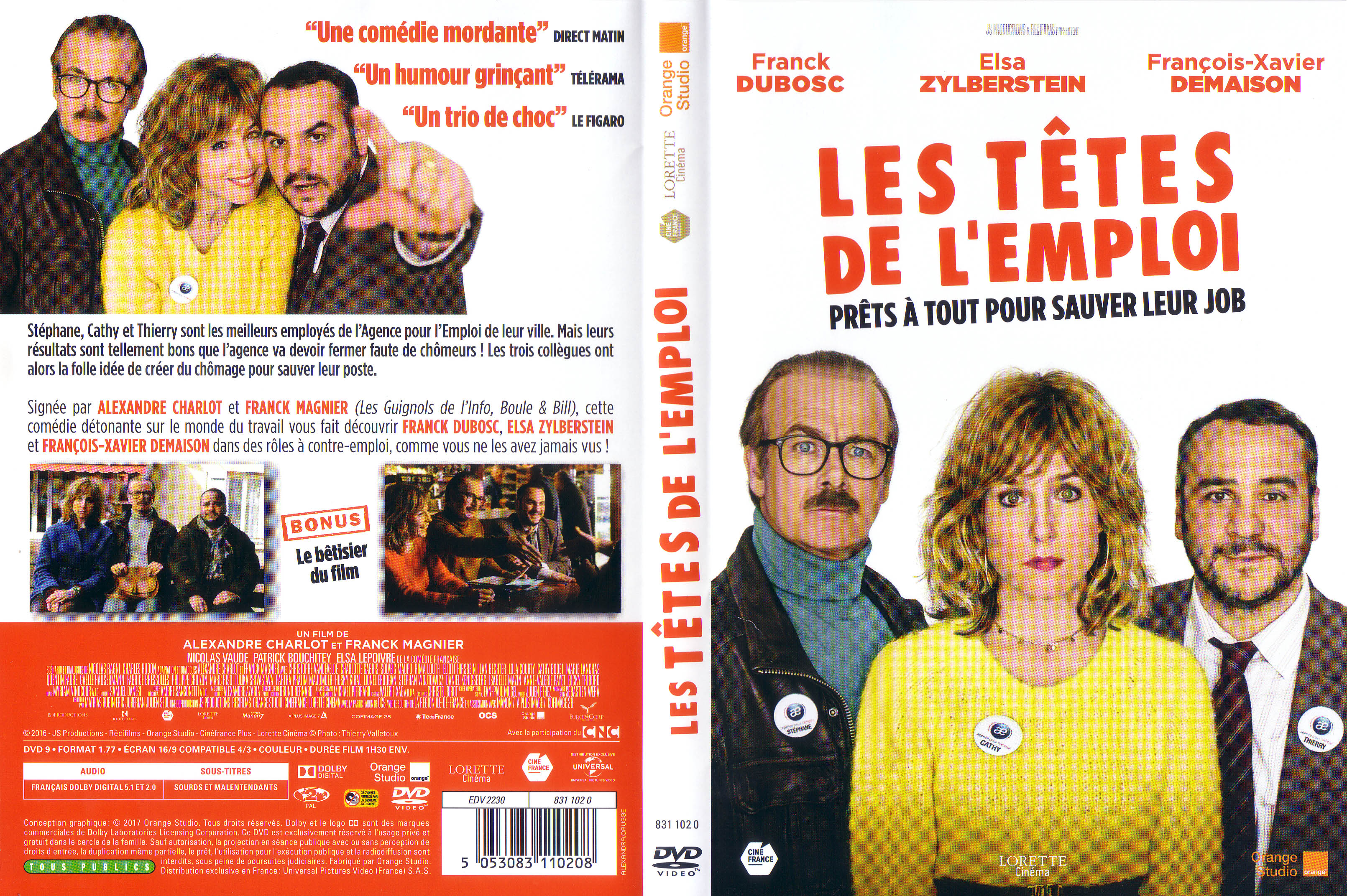 Jaquette DVD Les ttes de l