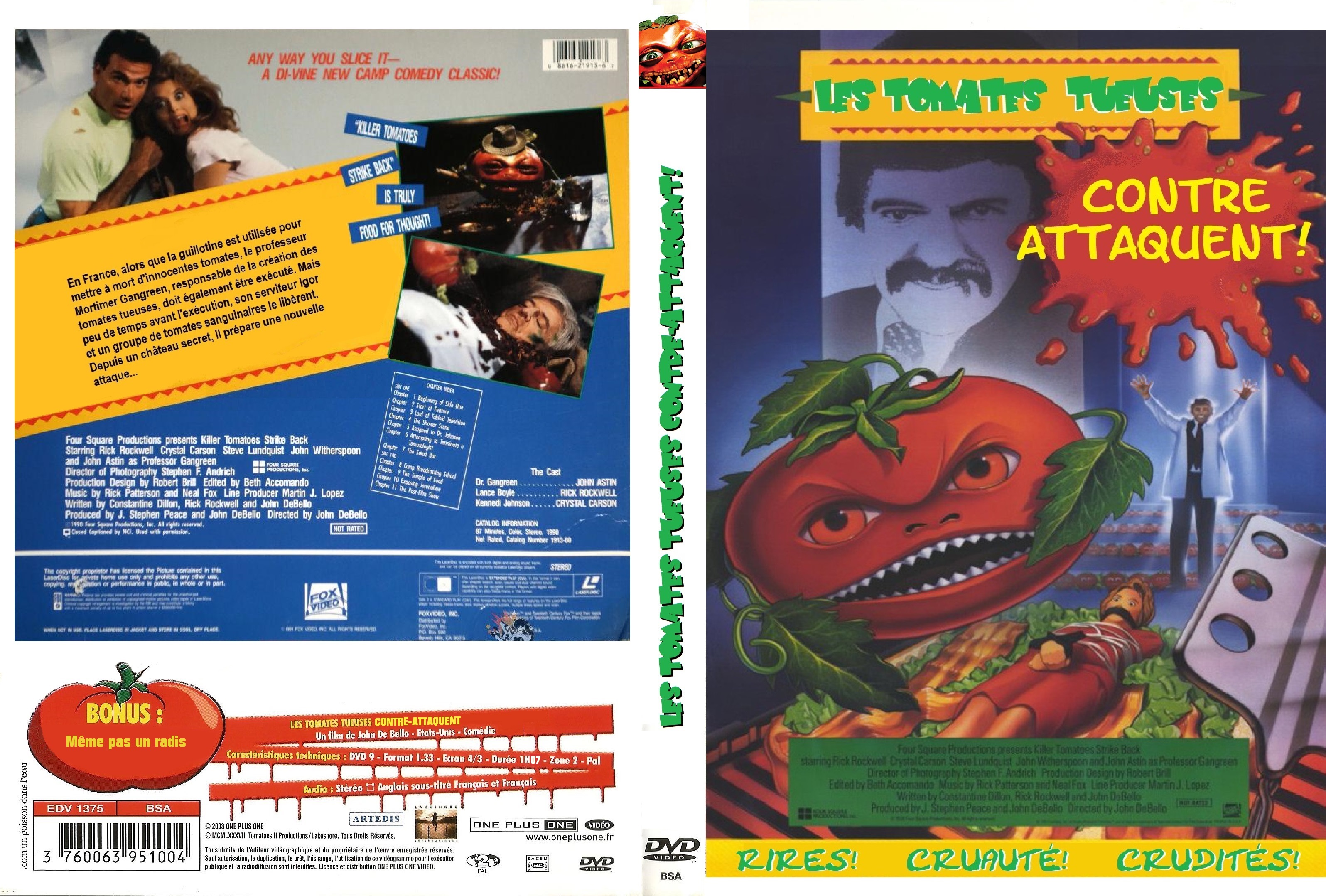 Jaquette DVD Les tomates tueuses contre-attaquent custom