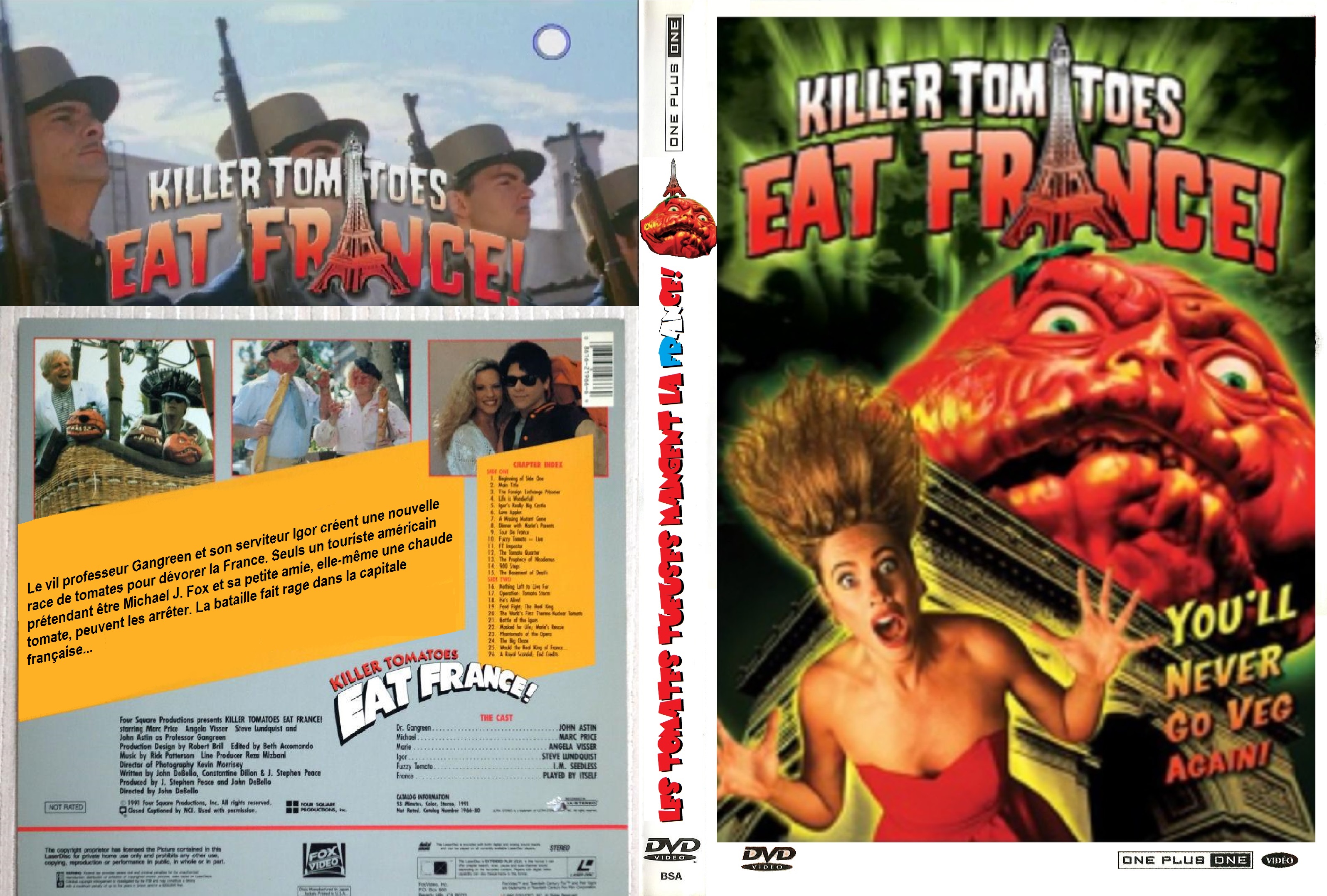 Jaquette DVD Les tomates tueuses mangent la France! custom