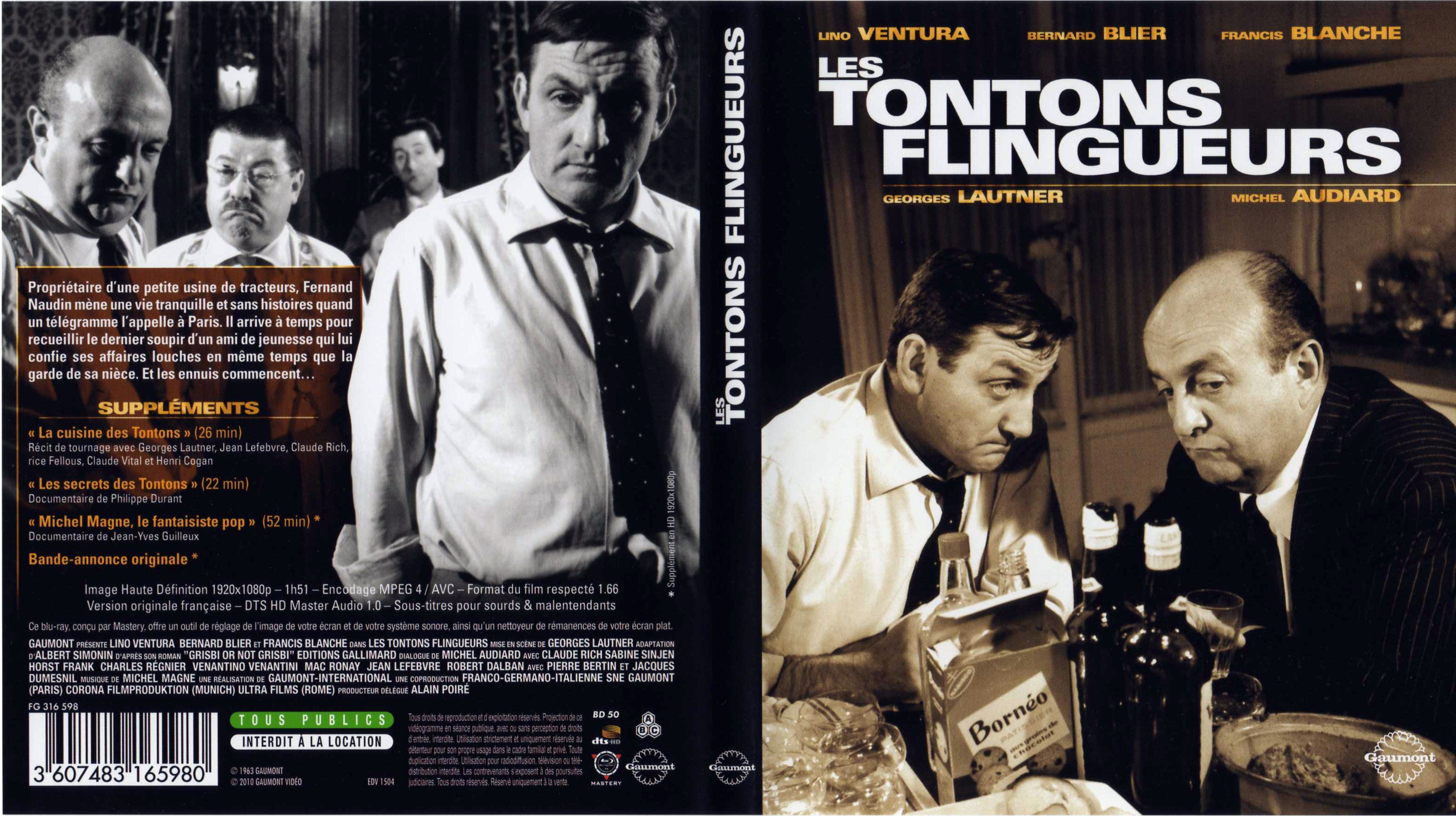Jaquette DVD Les tontons flingueurs (BLU-RAY)