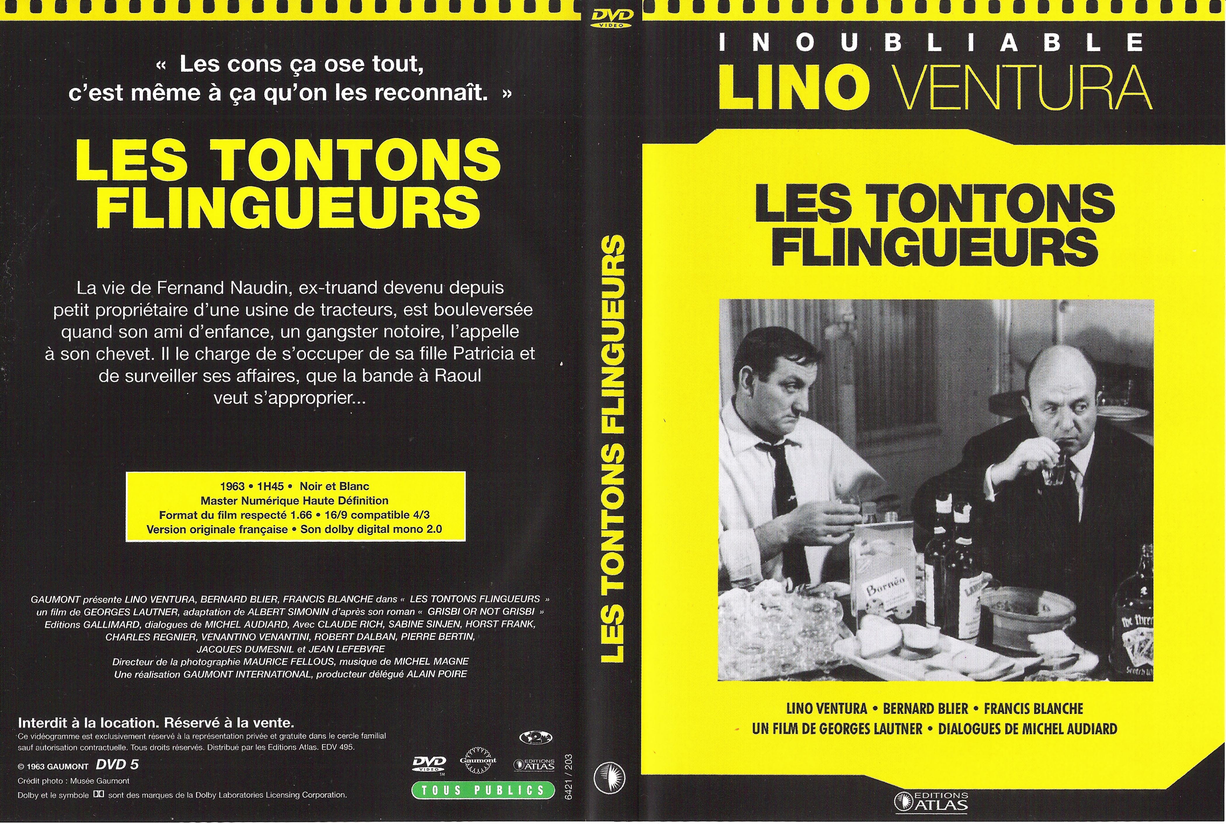 Jaquette DVD Les tontons flingueurs v2