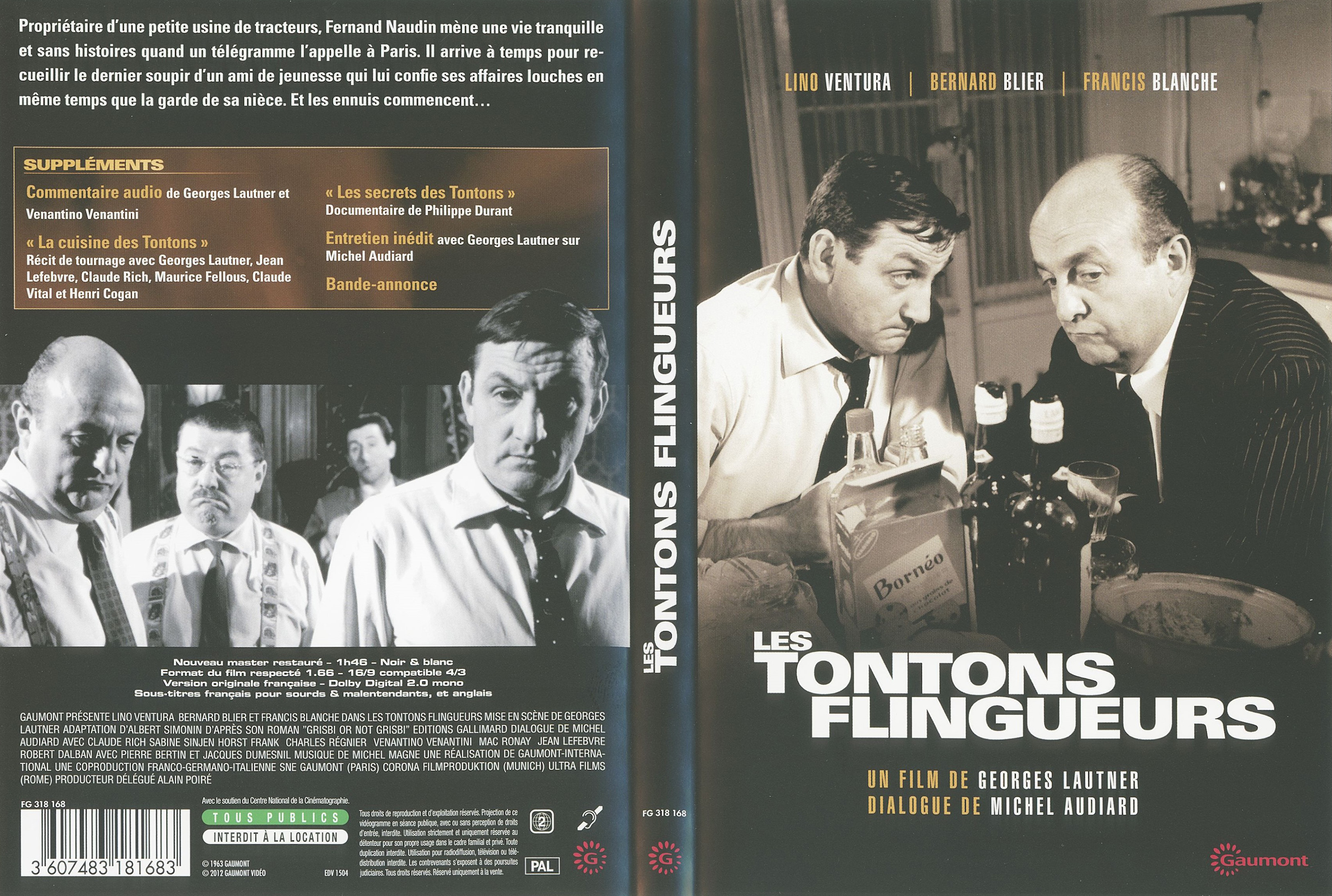 Jaquette DVD Les tontons flingueurs v3