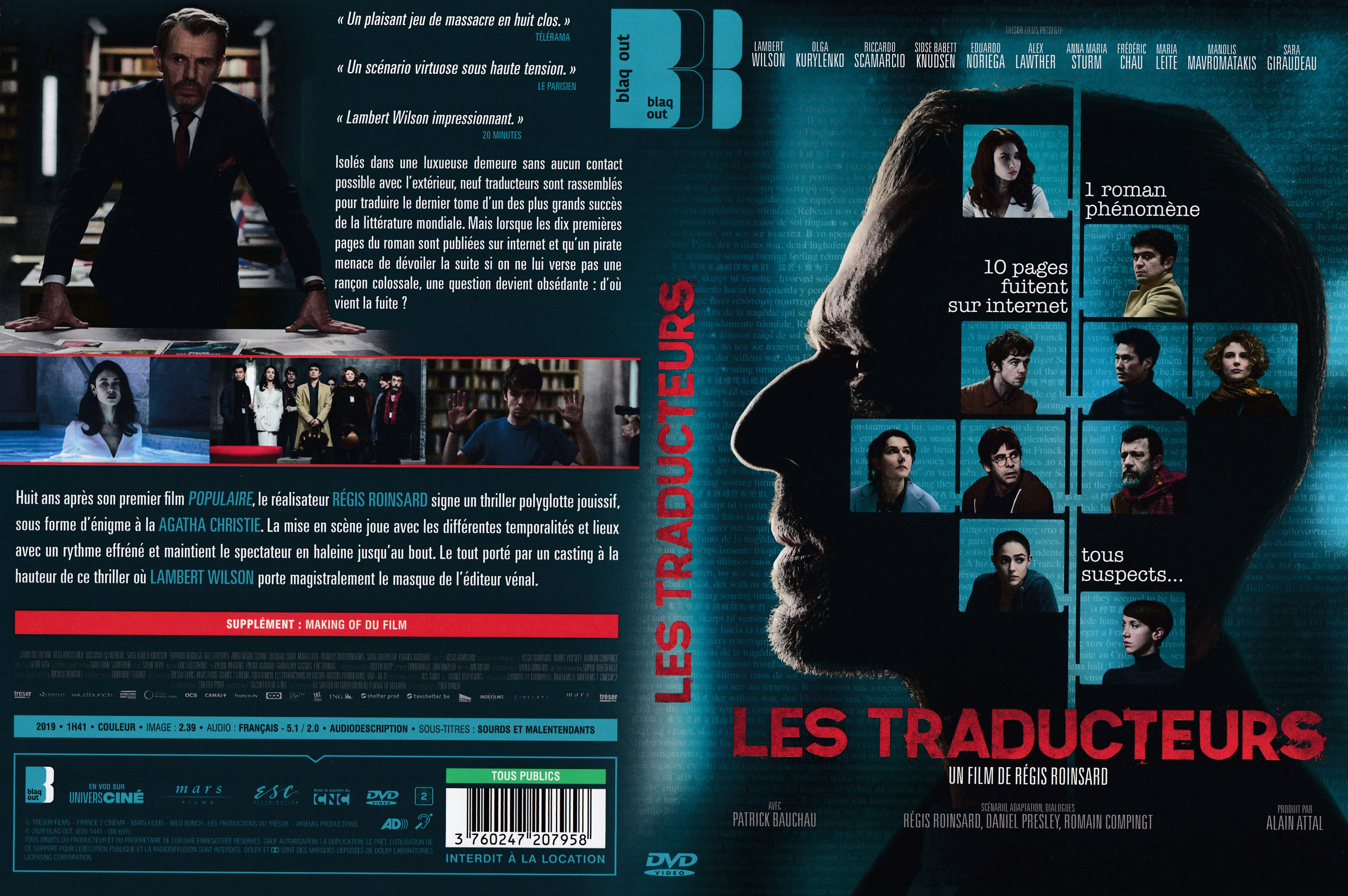 Jaquette DVD Les traducteurs