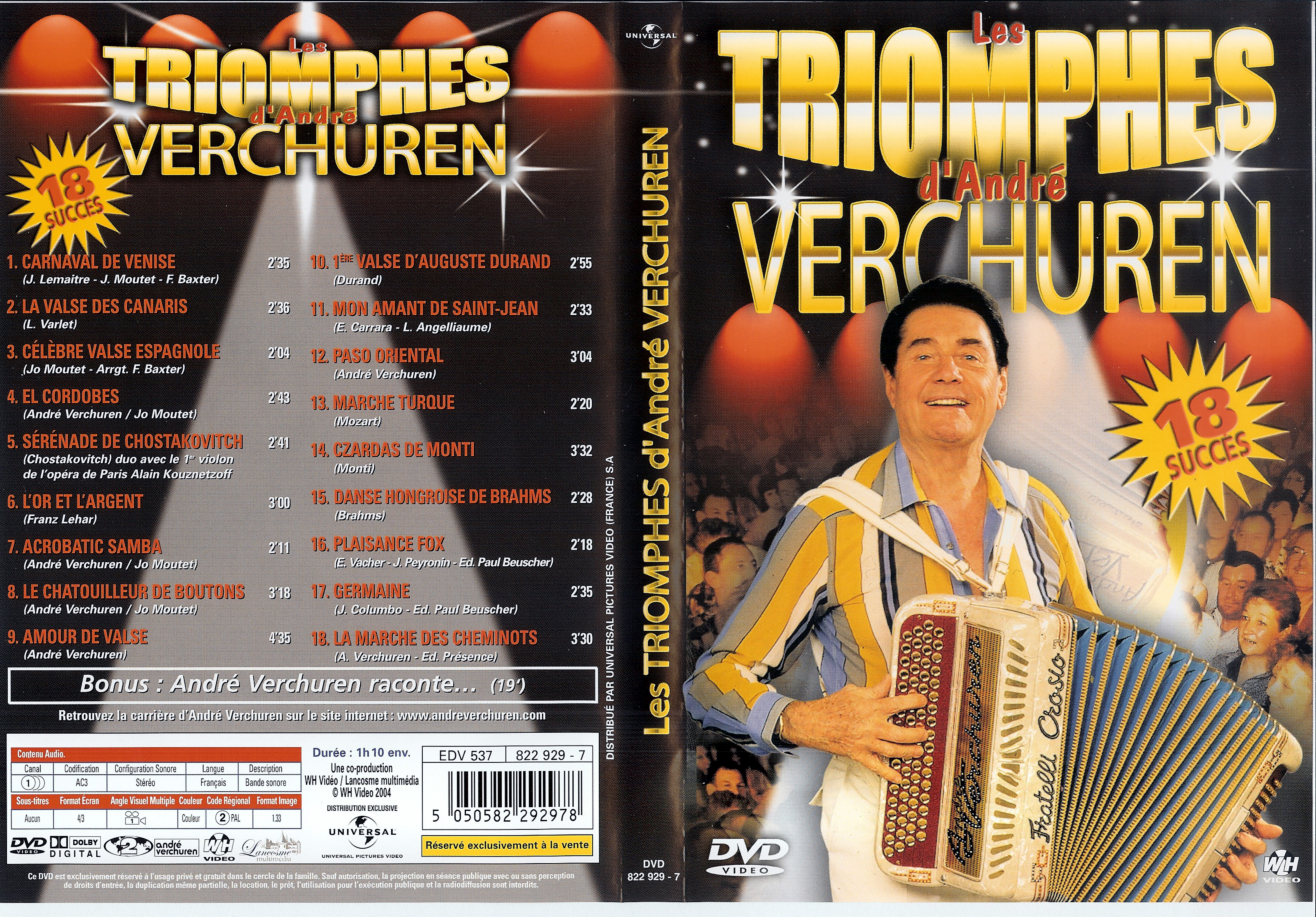 Jaquette DVD Les triomphes d