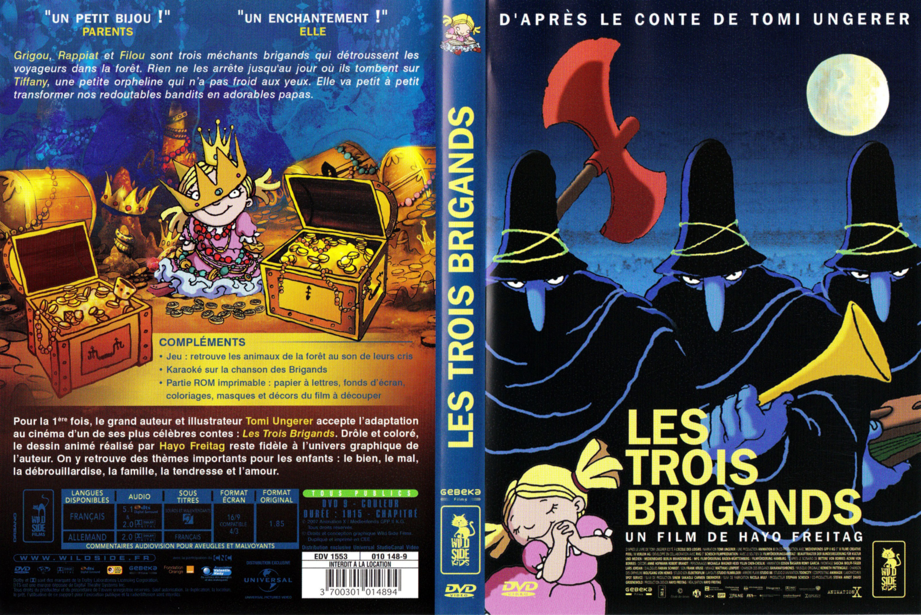 Jaquette DVD Les trois brigands