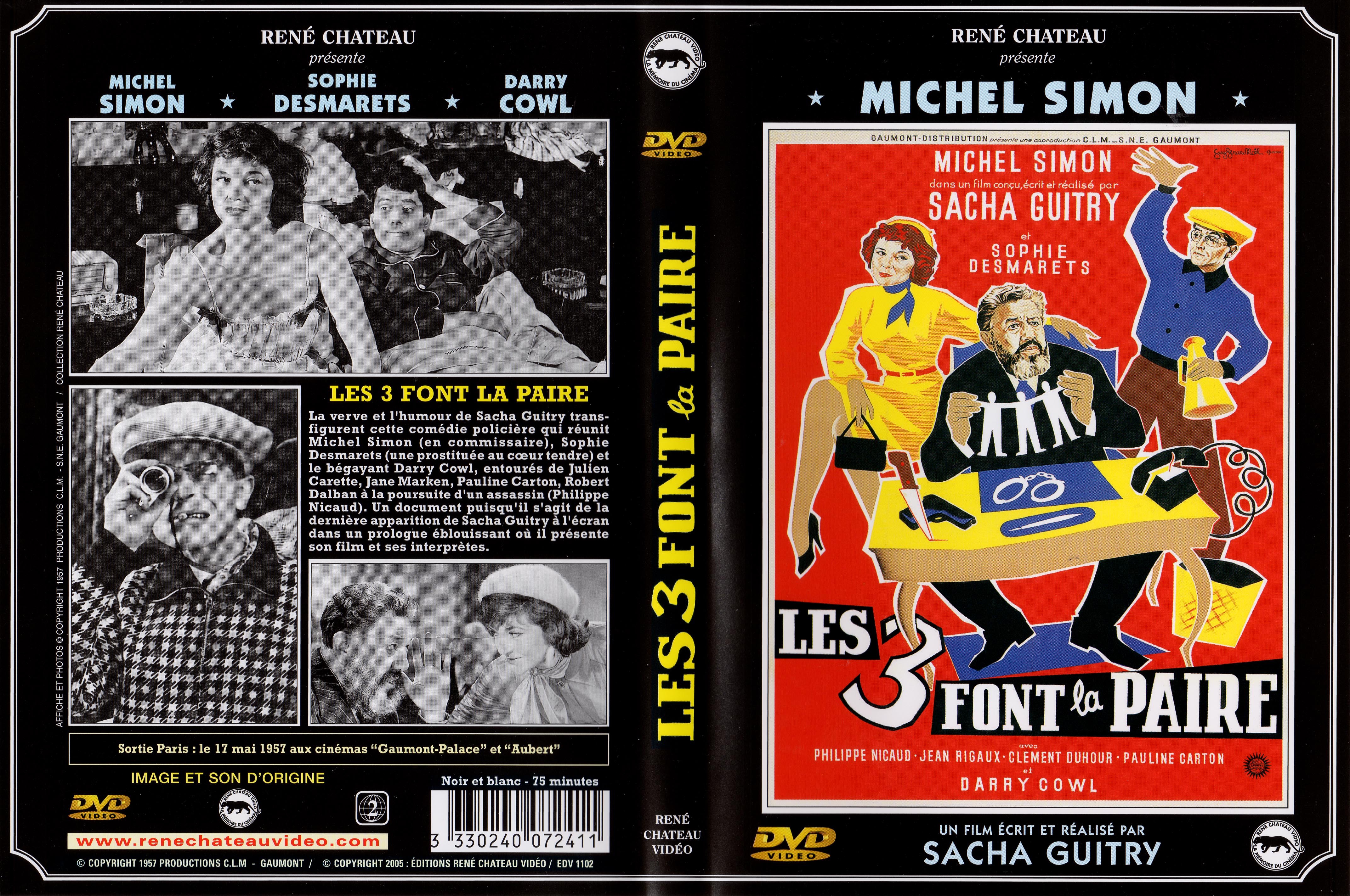 Jaquette DVD Les trois font la paire