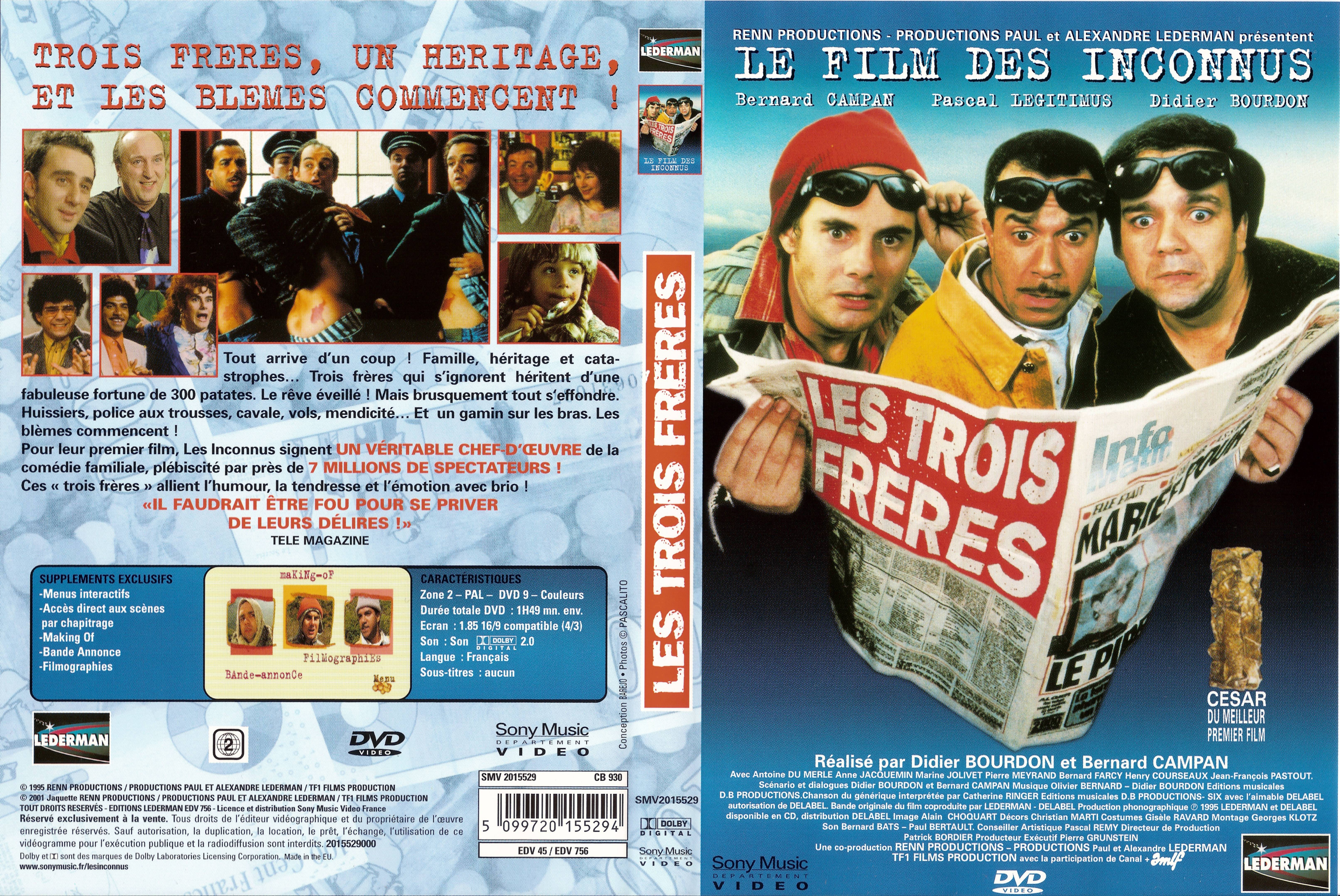 Jaquette DVD Les trois frres