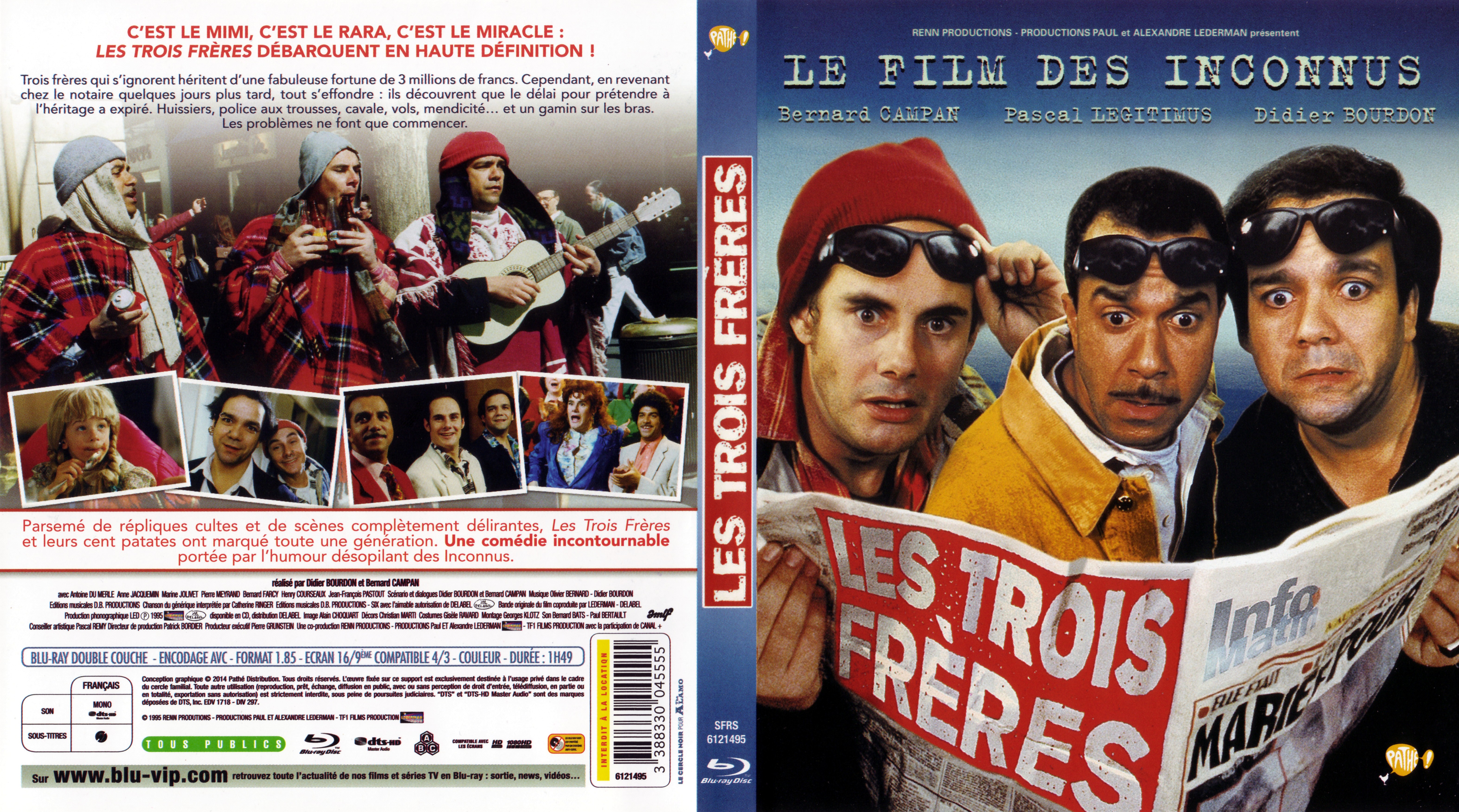 Jaquette DVD Les trois frres (BLU-RAY)