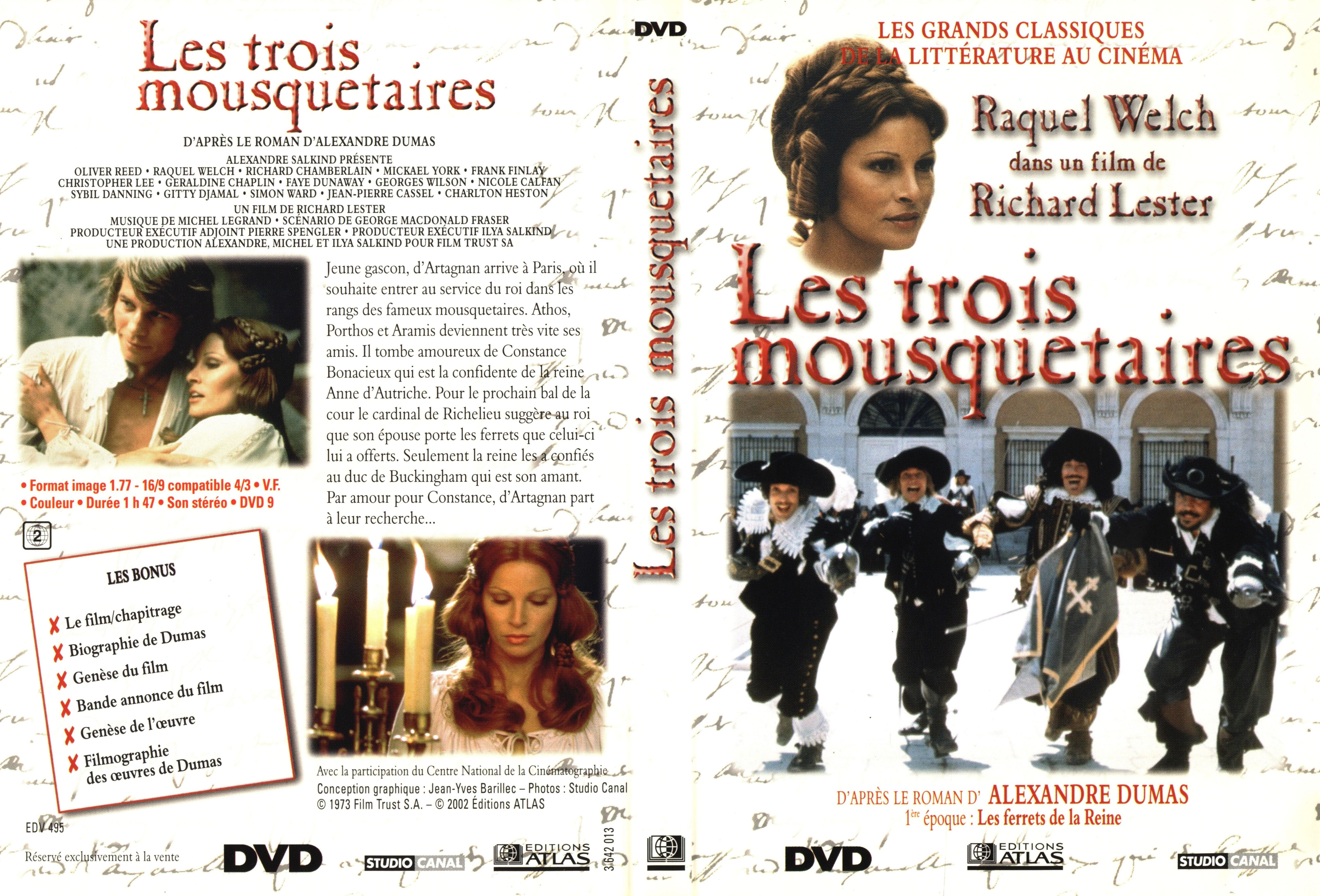 Jaquette DVD Les trois mousquetaires (1973) v2