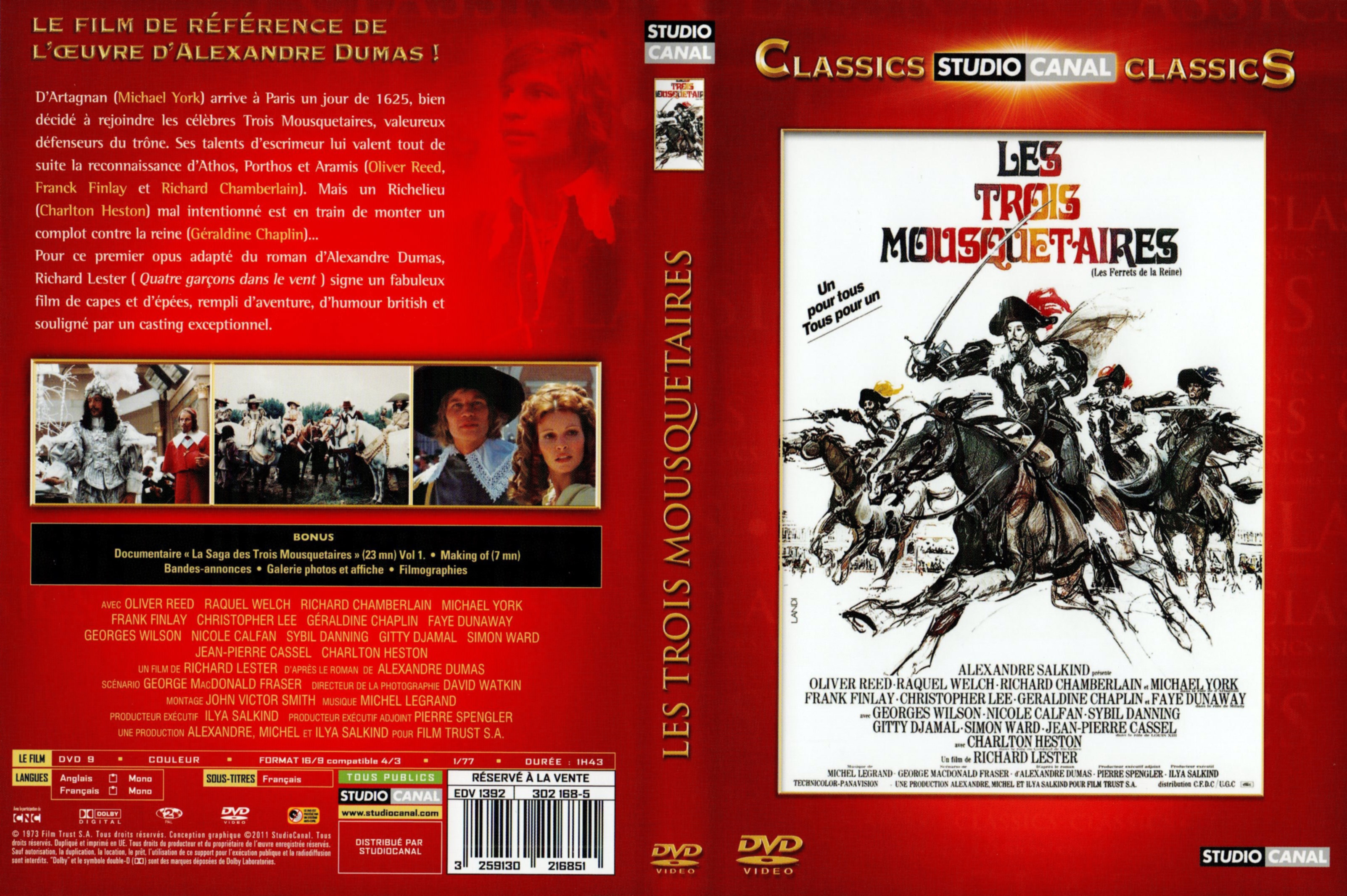 Jaquette DVD Les trois mousquetaires (1973) v3