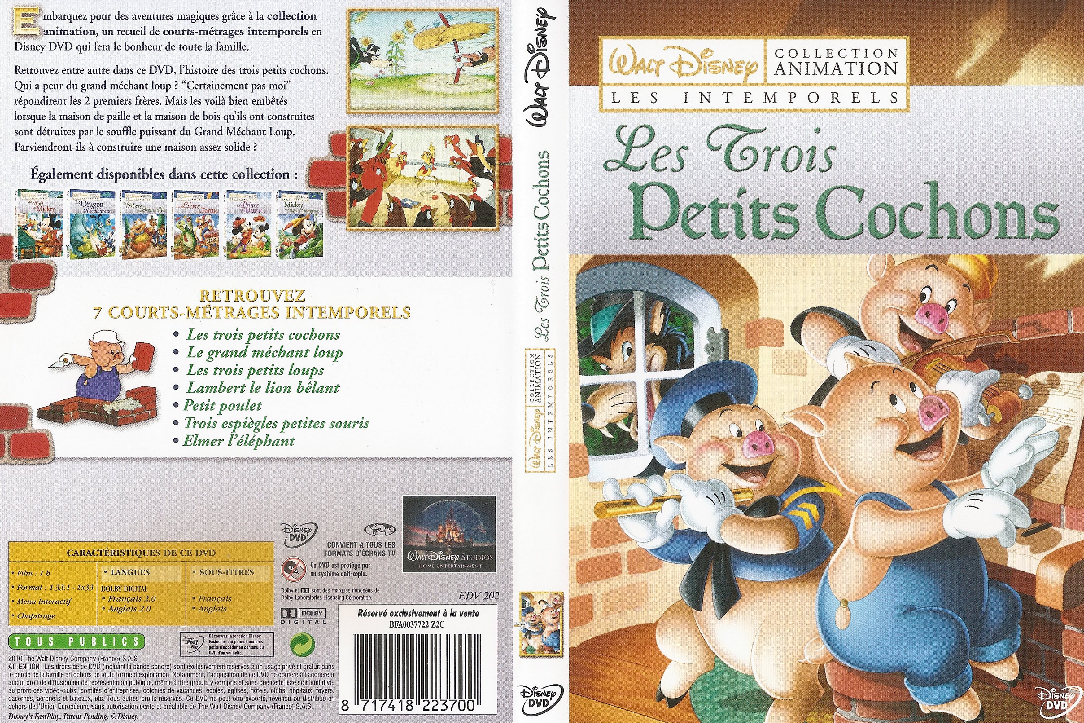 Jaquette DVD Les trois petits cochons