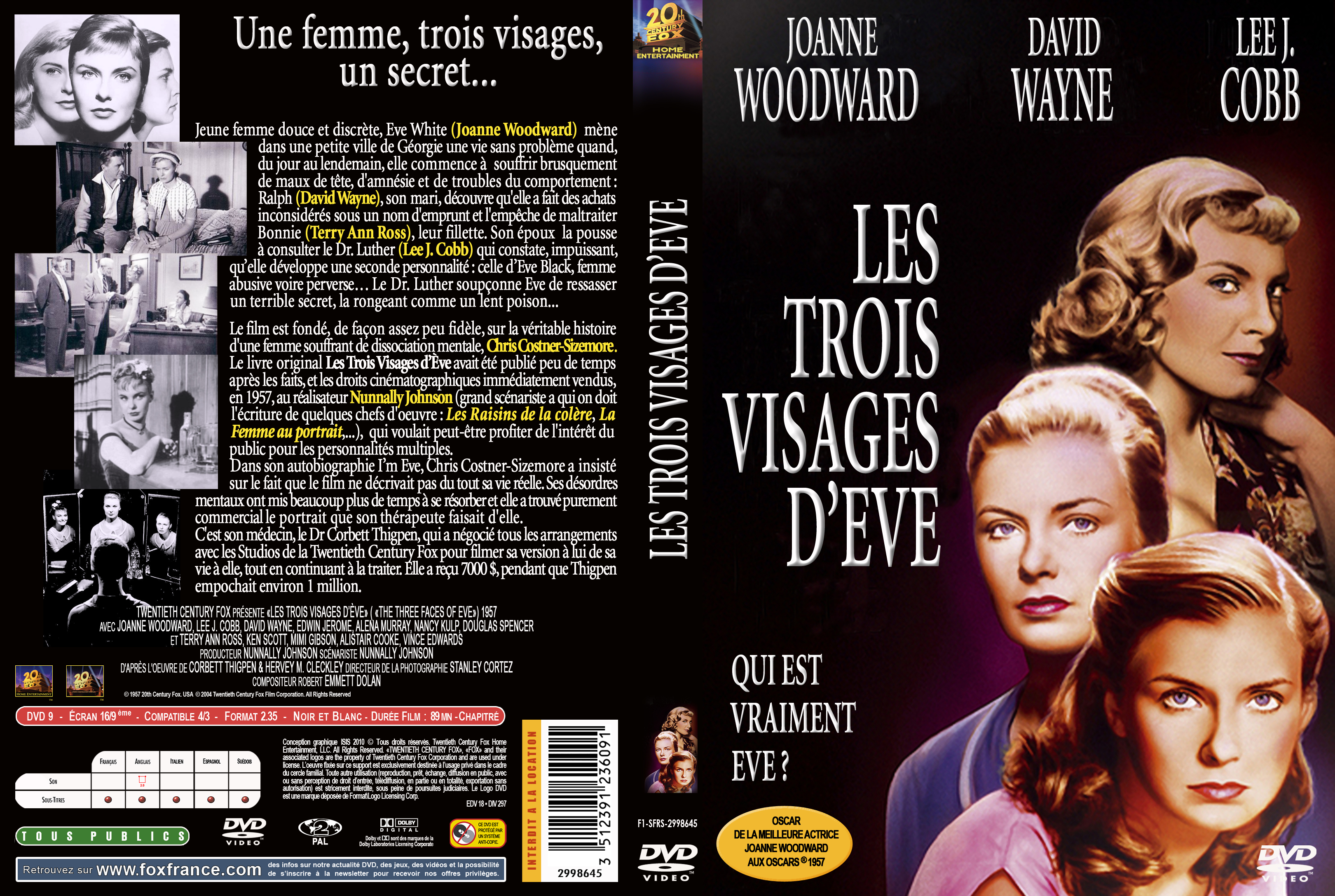 Jaquette DVD Les trois visages d