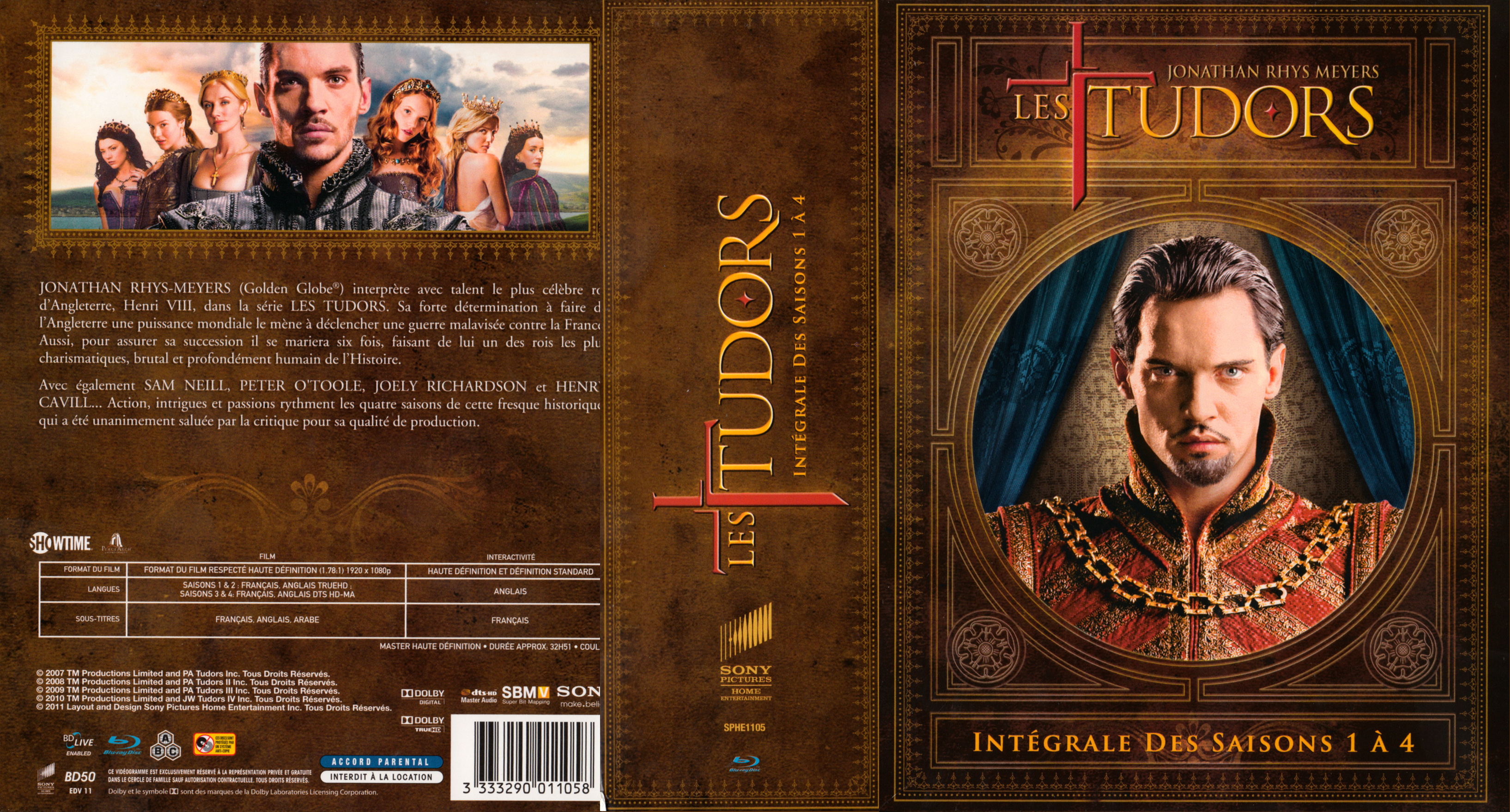 Jaquette DVD Les tudors Intgrale COFFRET (BLU-RAY)