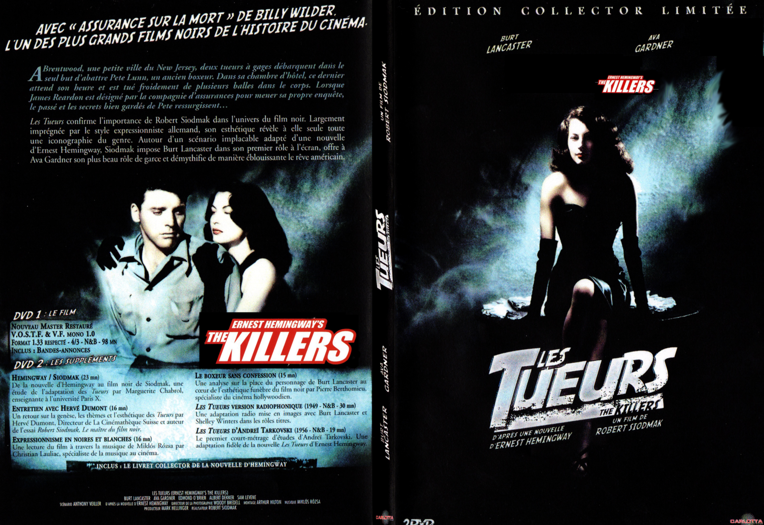 Jaquette DVD Les tueurs - SLIM