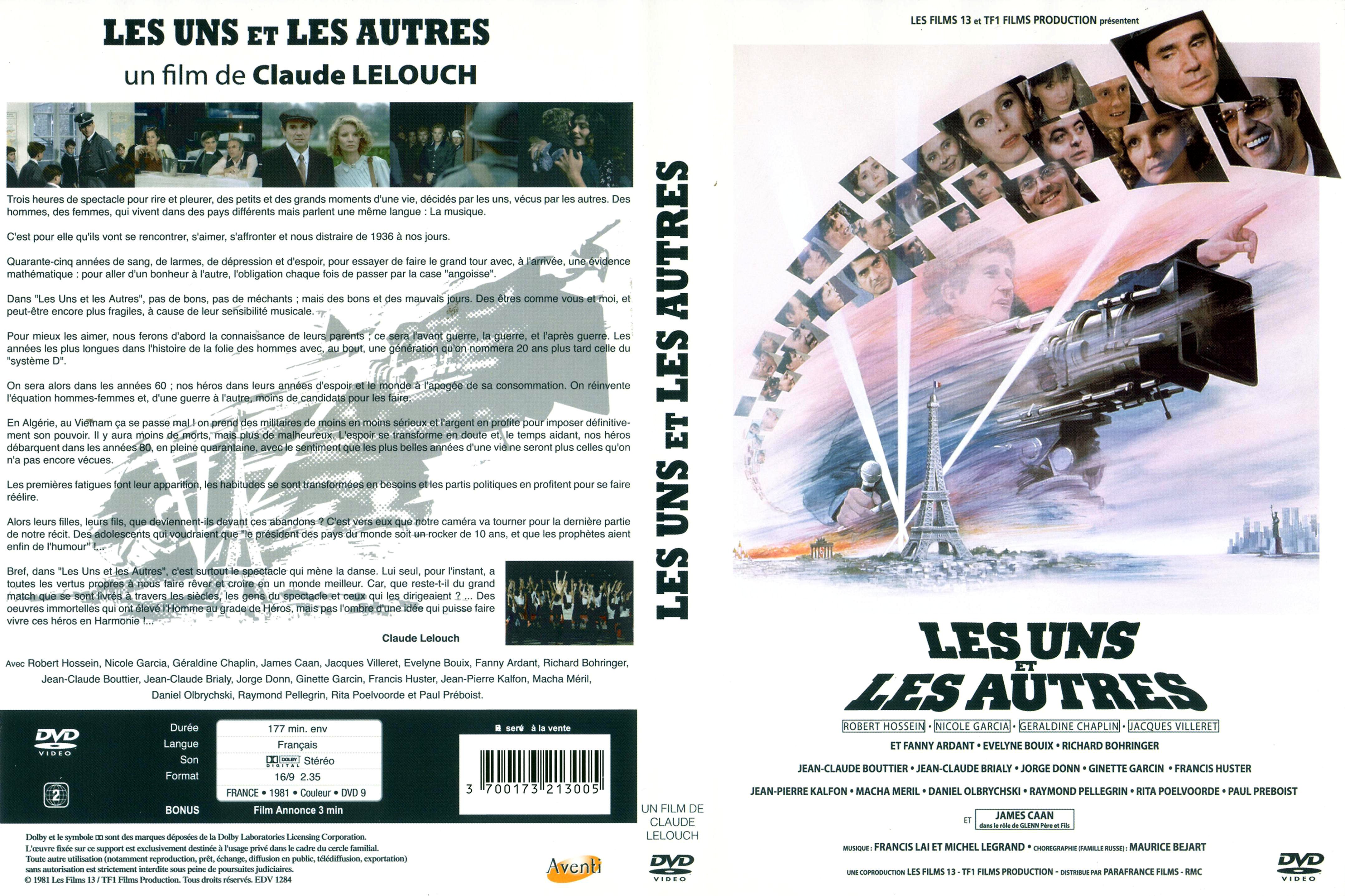 Jaquette DVD Les uns et les autres v2