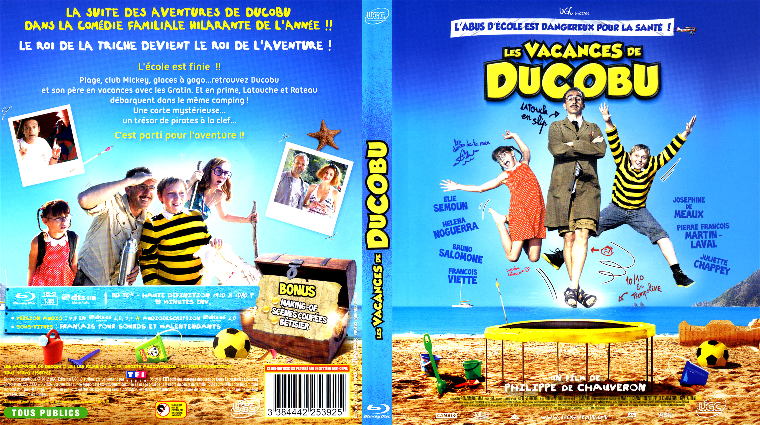 Jaquette DVD Les vacances de Ducobu (BLU-RAY)