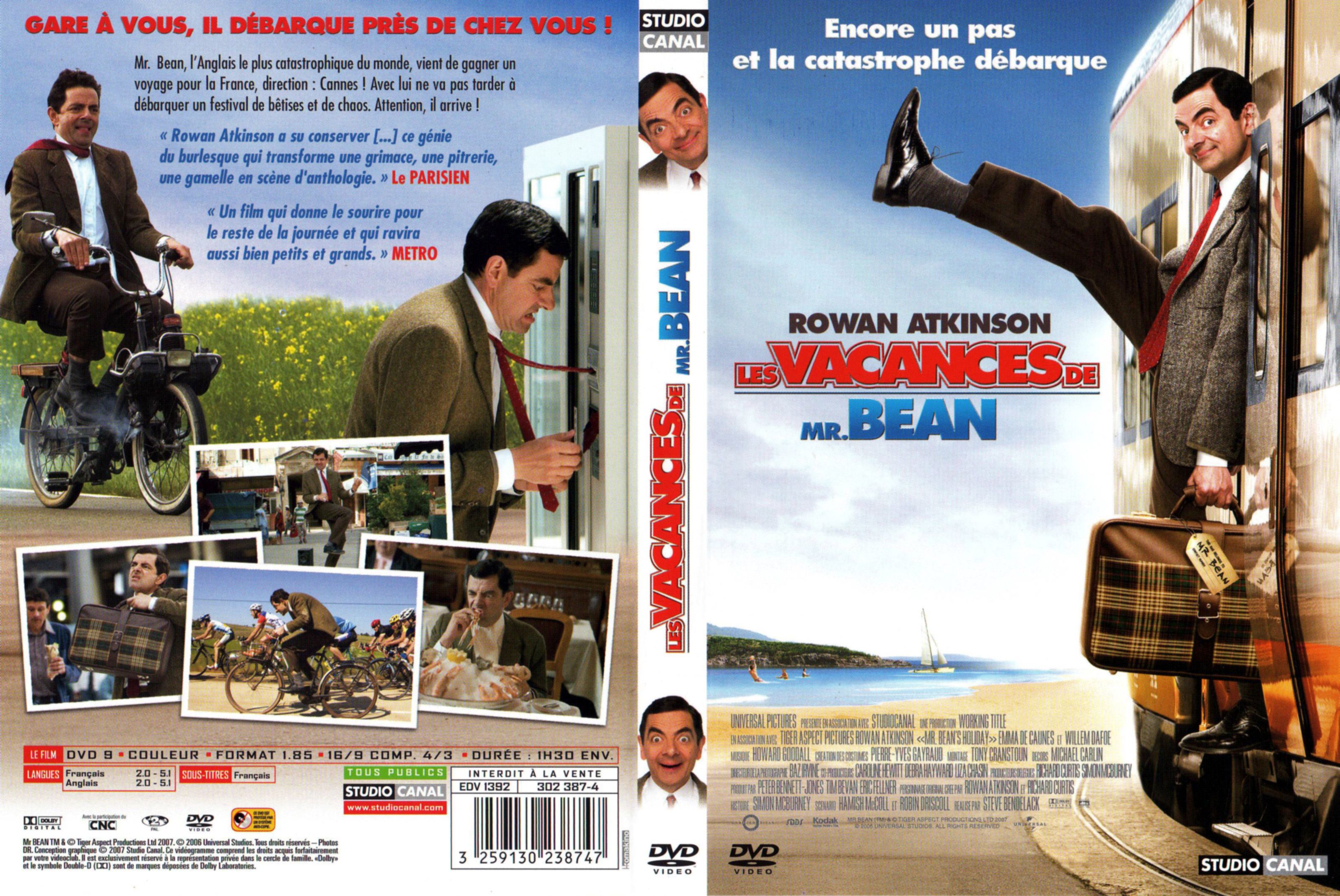 Jaquette DVD Les vacances de Mr Bean